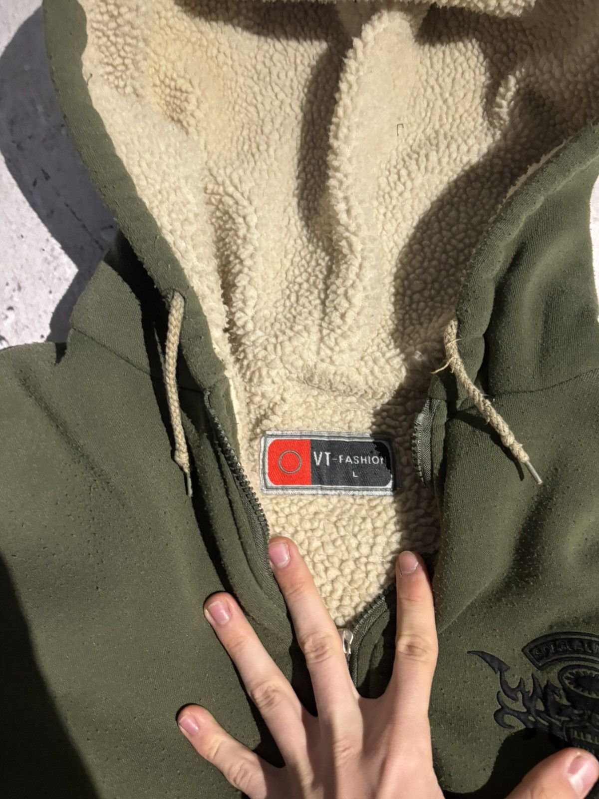 Japanese Brand Japan Style 00s Fur Zip Up Hoodie Y2K Affliction Heavy Size US L / EU 52-54 / 3 - 5 Thumbnail