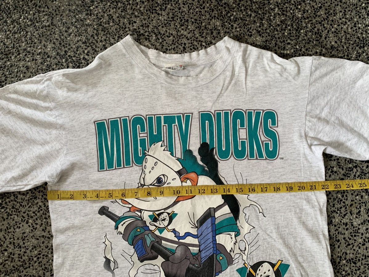 NHL Vintage 90s Mighty Ducks NHL Nutmeg Ice Hockey T shirt Size US L / EU 52-54 / 3 - 9 Thumbnail
