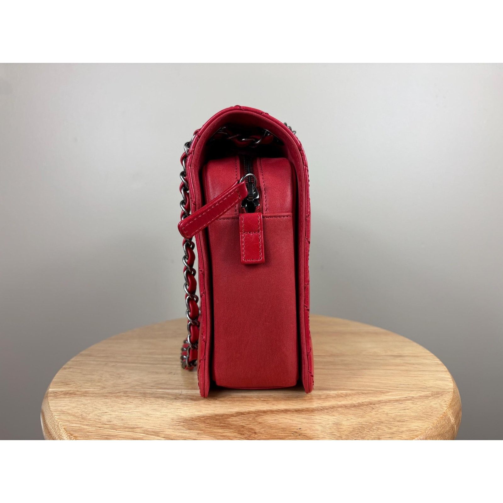 Chanel Authentic Chanel Matelasse Red Calfskin Cocomark Shoulder Size ONE SIZE - 5 Thumbnail