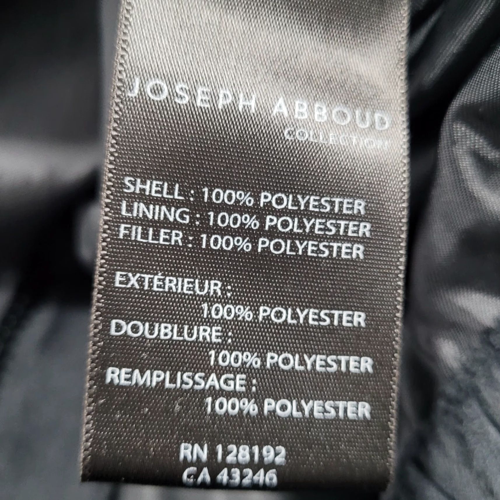 Joseph Abboud Joseph Abboud Jacket Black Microfiber Full Zip Collared Lightweight Lined XL Size US XL / EU 56 / 4 - 4 Thumbnail