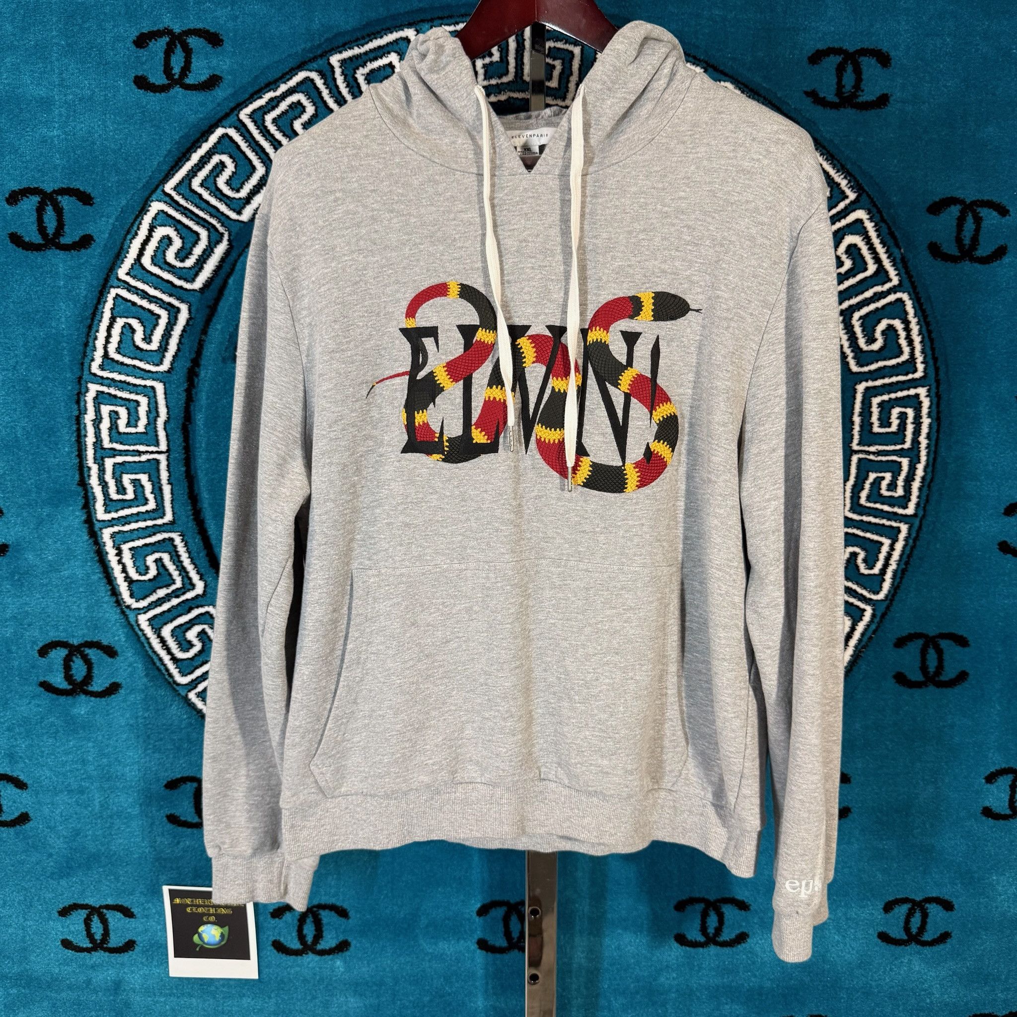 Eleven Paris EP PARIS COLLECTION SNAKE HOODIE Size US XXL / EU 58 / 5 - 1 Thumbnail