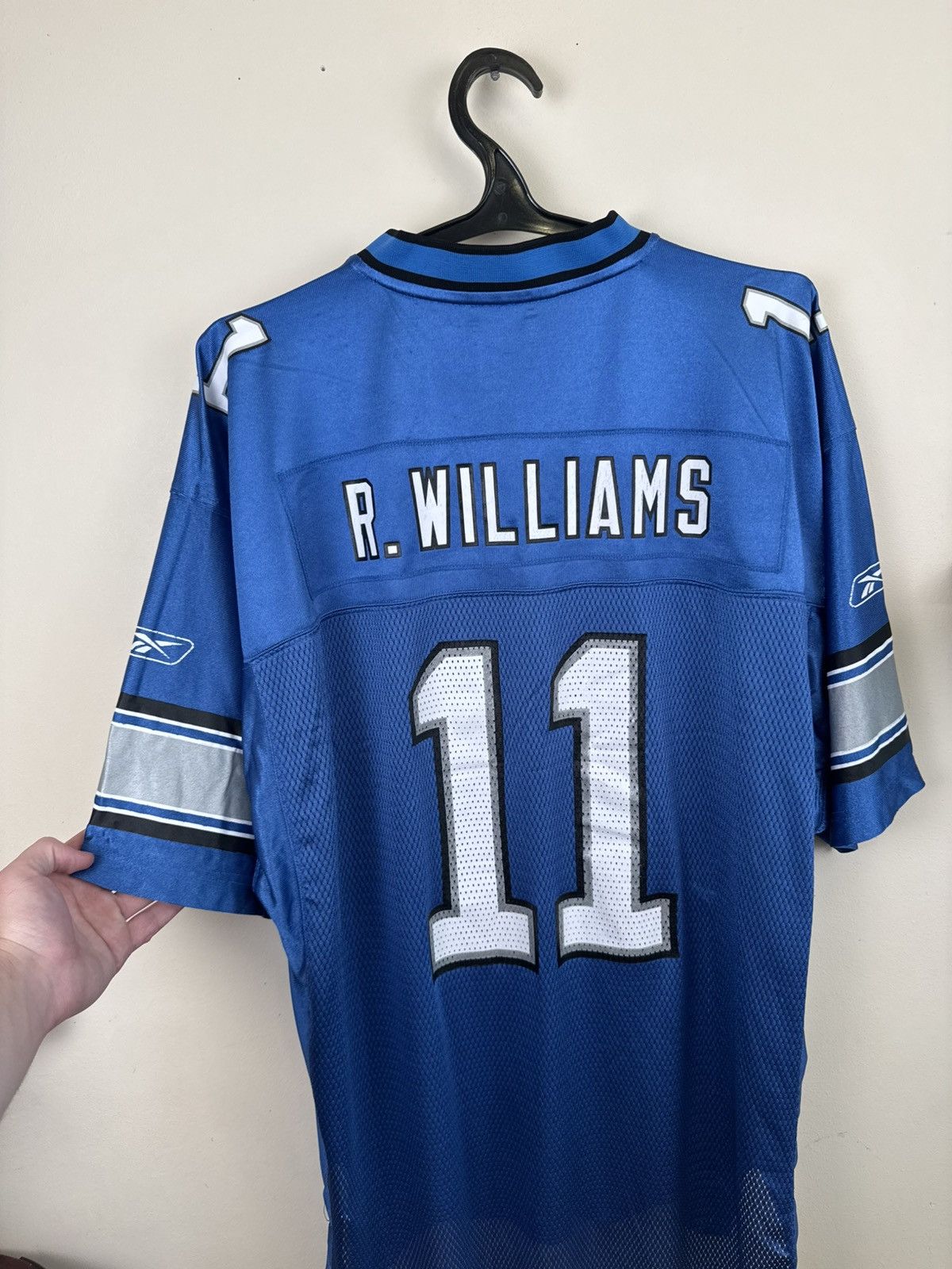 Reebok Roy Williams #11 Detroit Lions Jersey Reebok XL NFL Blue Size US XL / EU 56 / 4 - 14 Thumbnail