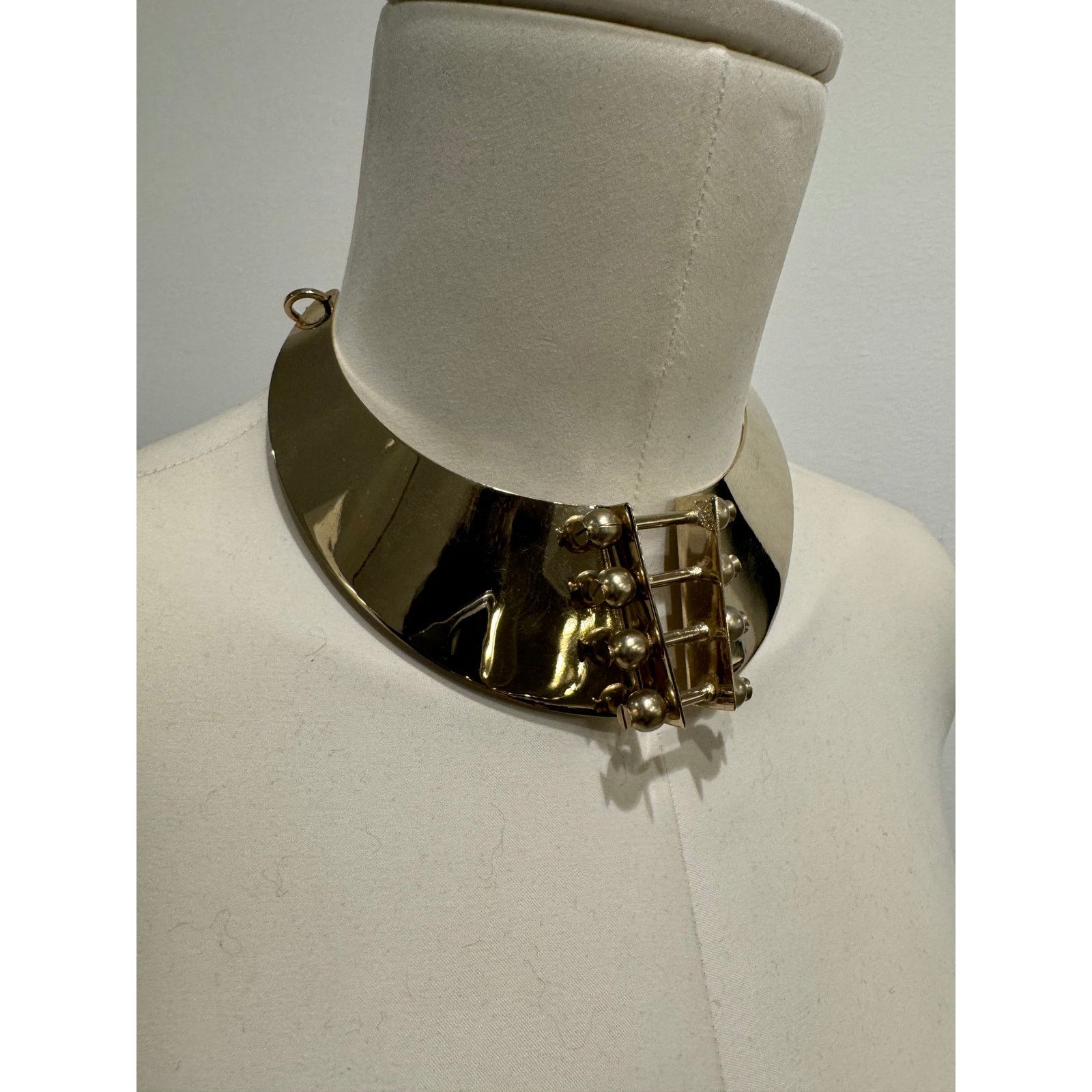 Roberto Cavalli 2000s Roberto Cavalli metallic chocker necklace Size ONE SIZE - 4 Thumbnail