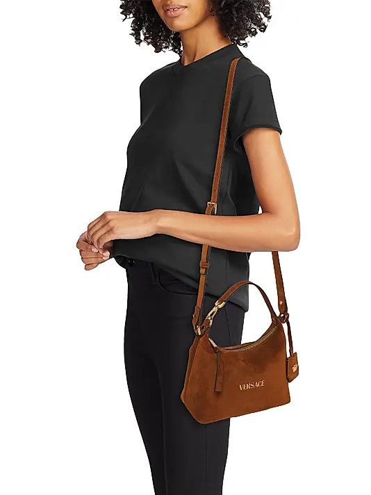 Versace os11x0326 Size: OS / Suede Hobo Bag in Brown Size ONE SIZE - 3 Thumbnail