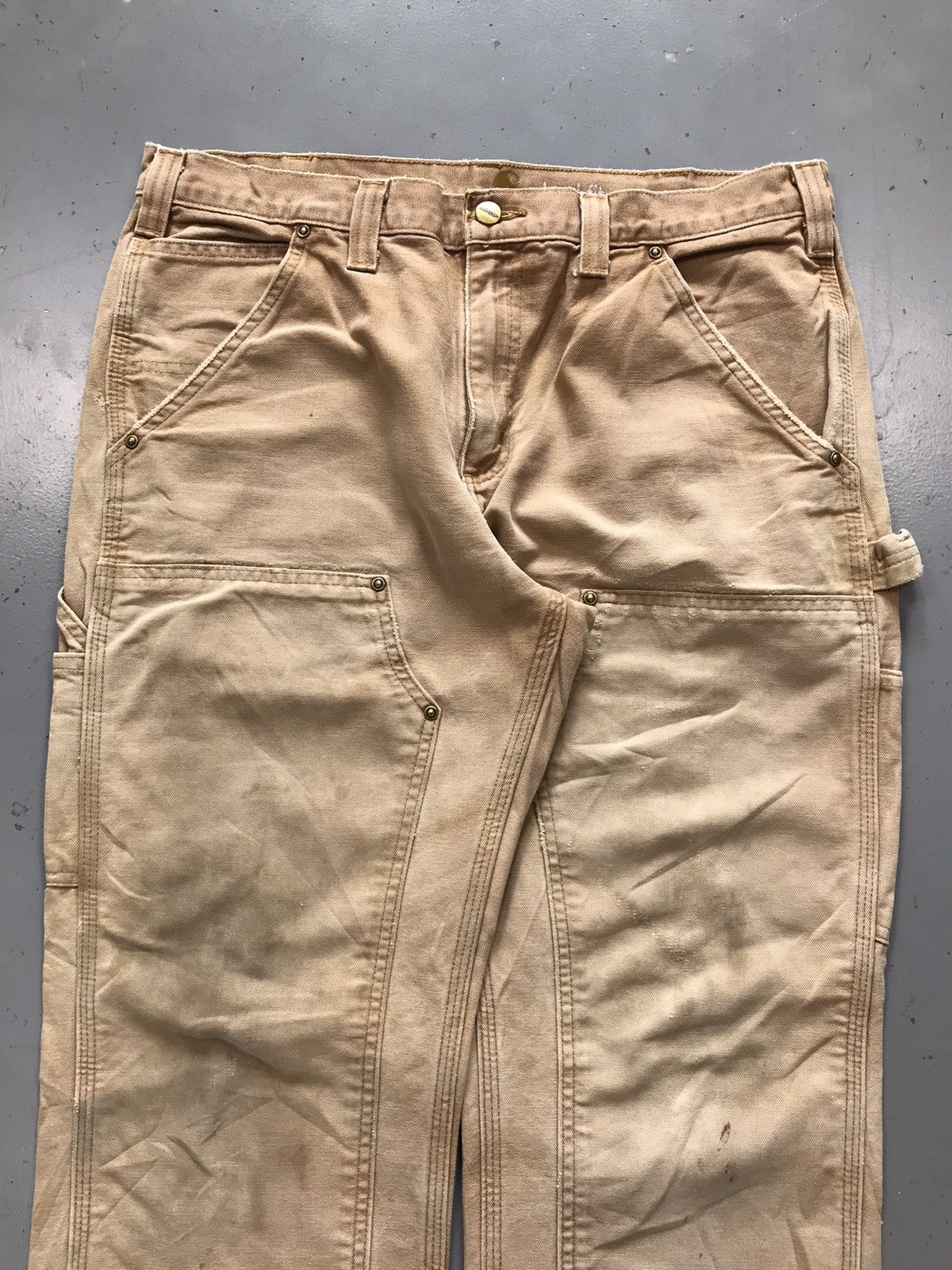 Carhartt × Vintage Vintage Carhartt B136 BRN double knee denim Size US 34 / EU 50 - 3 Thumbnail
