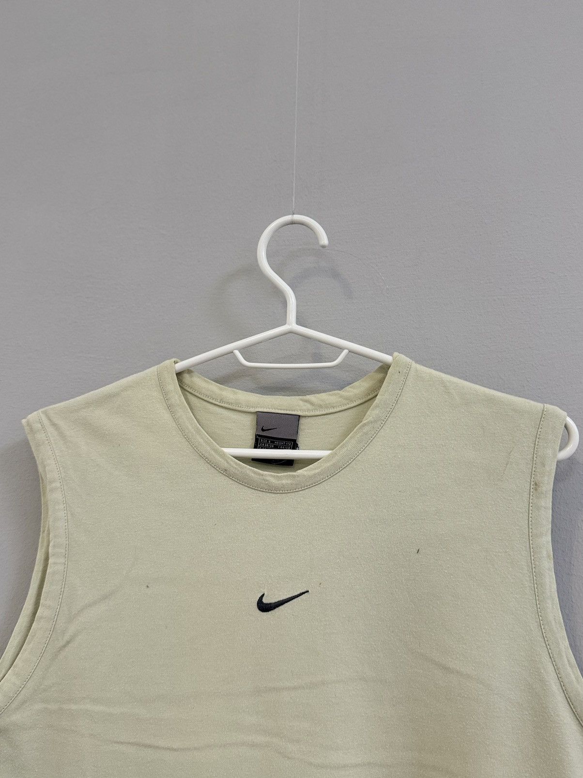 Nike × Vintage Vintage Nike Tank Top A-Shirt Y2K Drill Style Swoosh Size US S / EU 44-46 / 1 - 2 Thumbnail