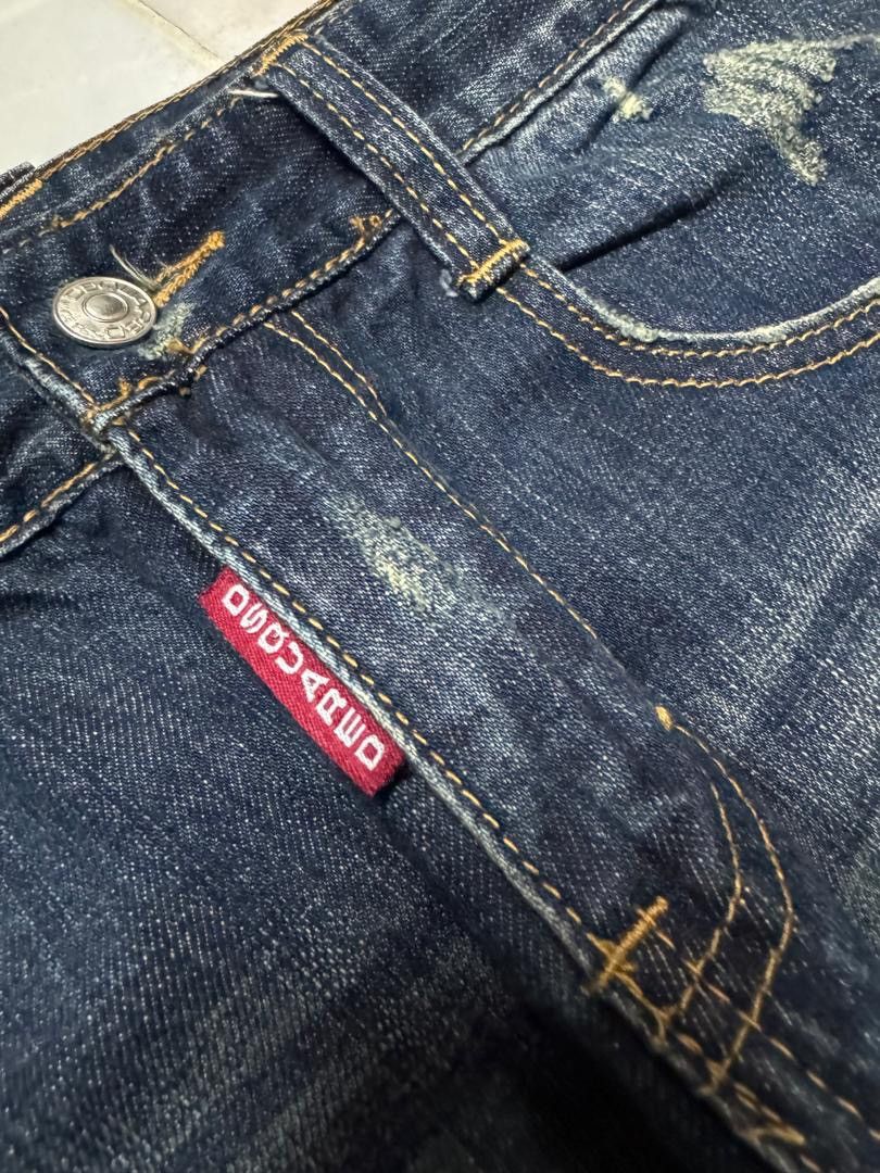 Japanese Brand 💥DSQUARED INSPIRED RUSTY MUDWASH DARK DENIM JEANS Size US 29 - 9 Thumbnail