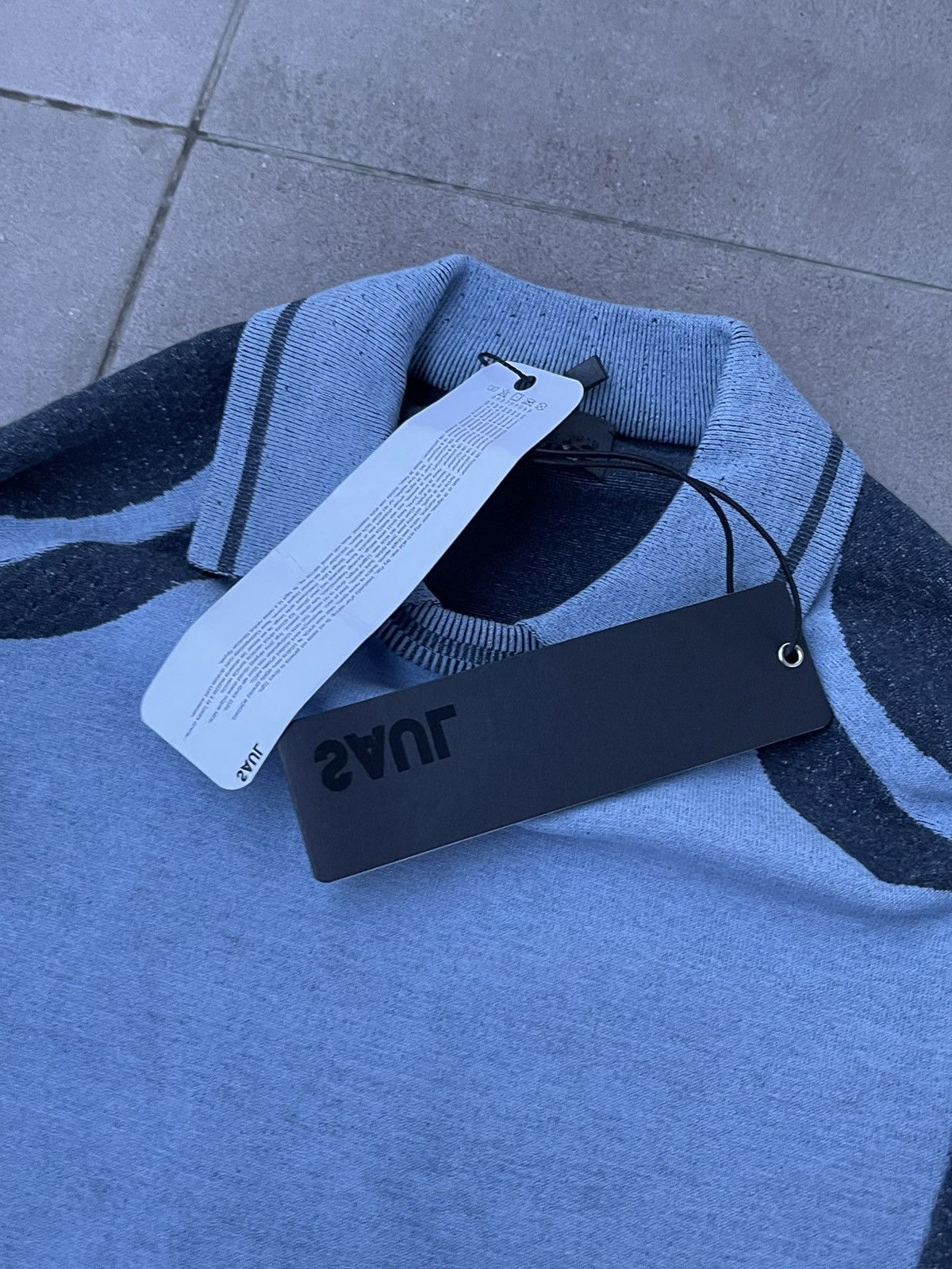 Saul Nash !DS! SS23 Saul Nash Blue Drop Stitch Polo Longsleeve Size US S / EU 44-46 / 1 - 21 Thumbnail