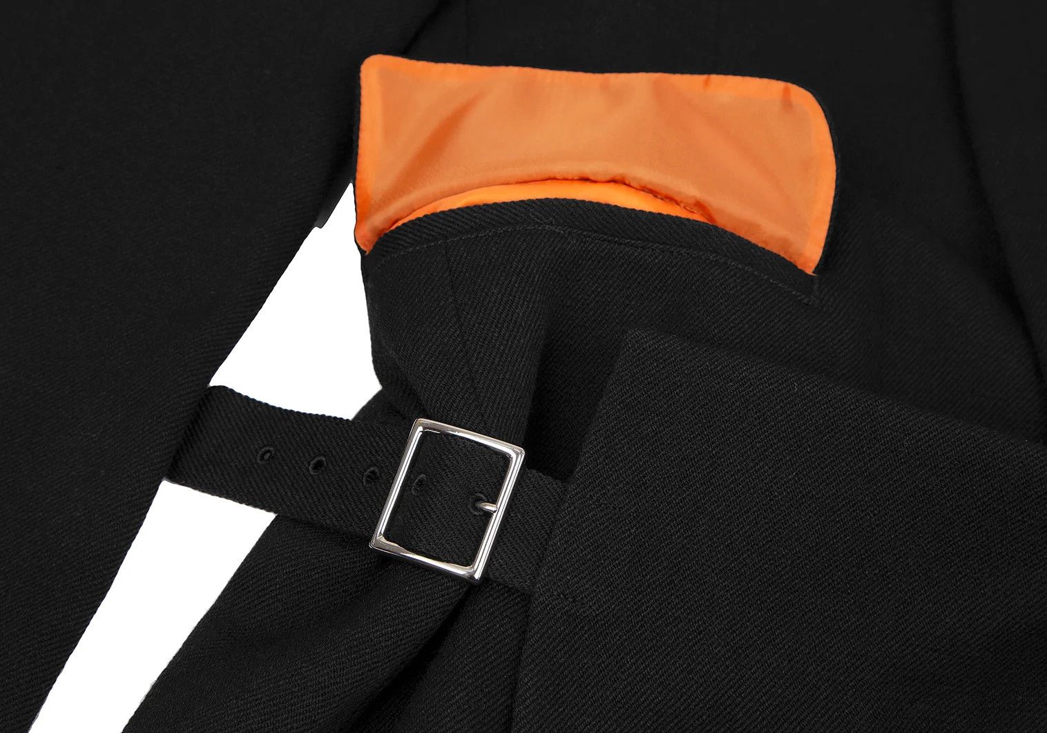 Comme des Garcons Homme Plus Felt Contrast Collar Coat in Black, Size M Size US M / EU 48-50 / 2 - 7 Thumbnail