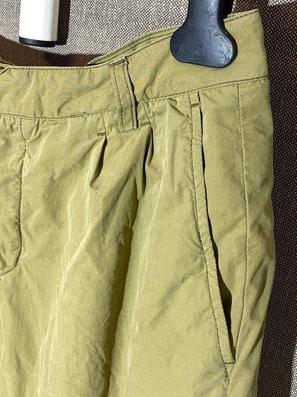 AMI Ami SS16 Pleated Lightweight Trousers In Khaki Size US 32 / EU 48 - 3 Thumbnail