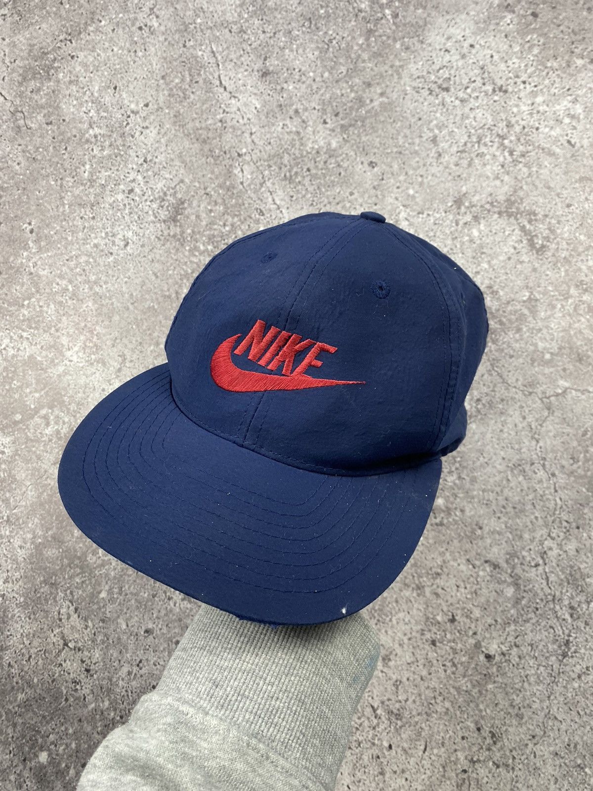 Nike × Vintage Vintage Nike 80’s Y2K distressed streetwear cap hat Rare Size ONE SIZE - 1 Thumbnail