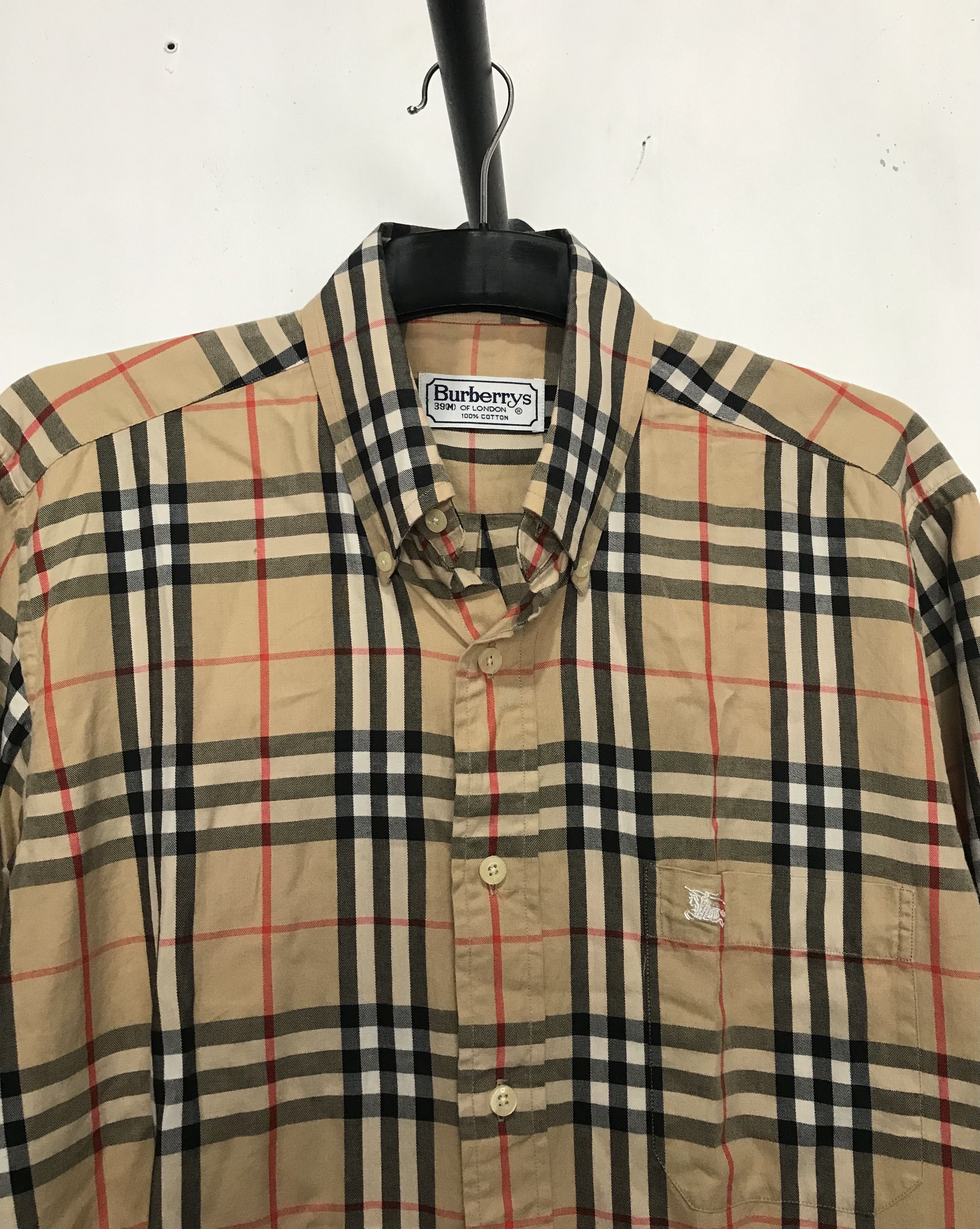 Burberry Burberry Nova Button Shirt Size US M / EU 48-50 / 2 - 2 Thumbnail