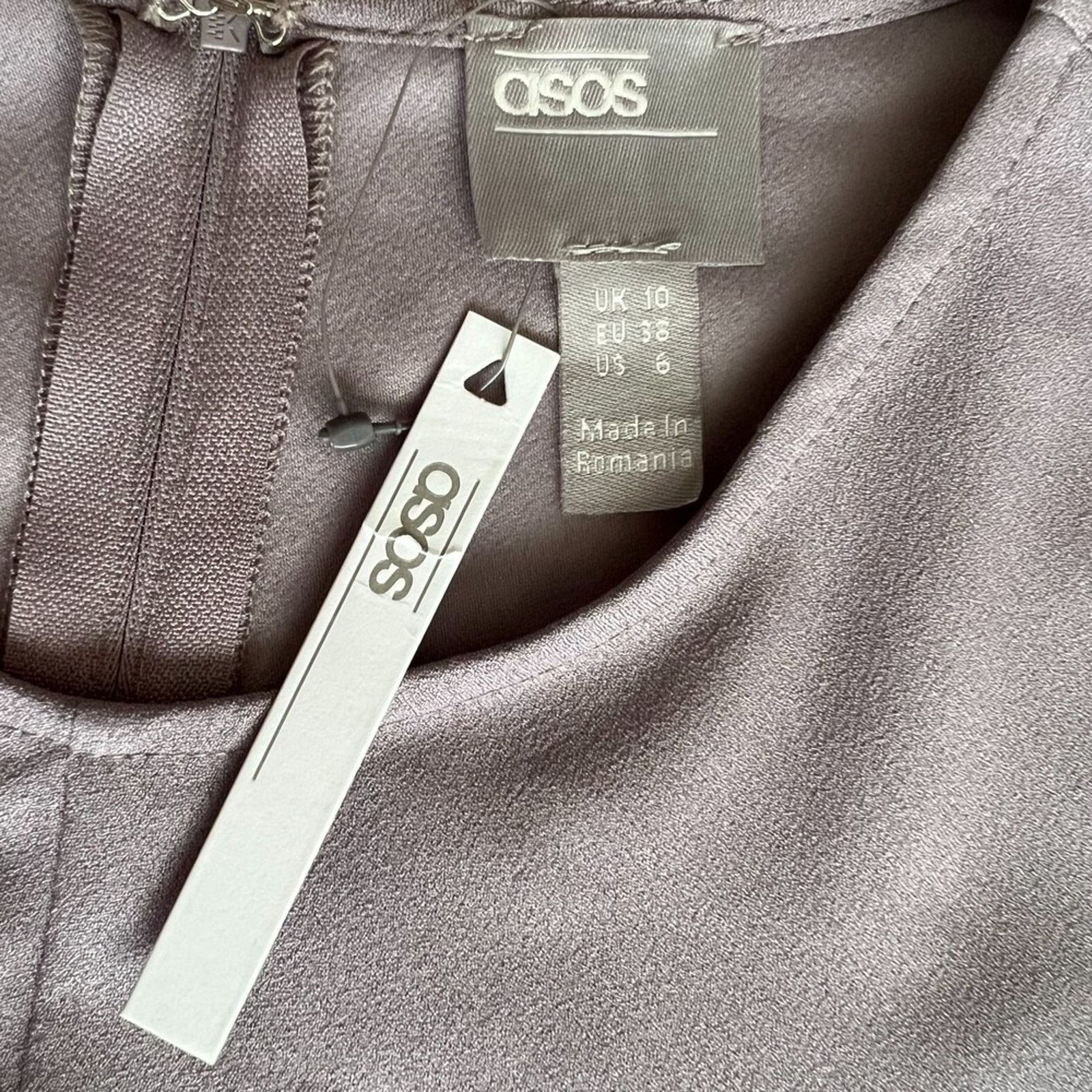 Asos Asos Gray Knee Length Dress, US6 Size S / US 4 / IT 40 - 4 Thumbnail