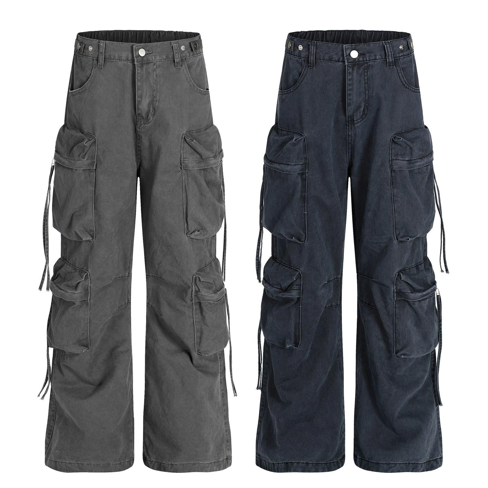 Japanese Brand Multi-Pocket Tapered Cargo Pants Size US 30 / EU 46 - 5 Thumbnail