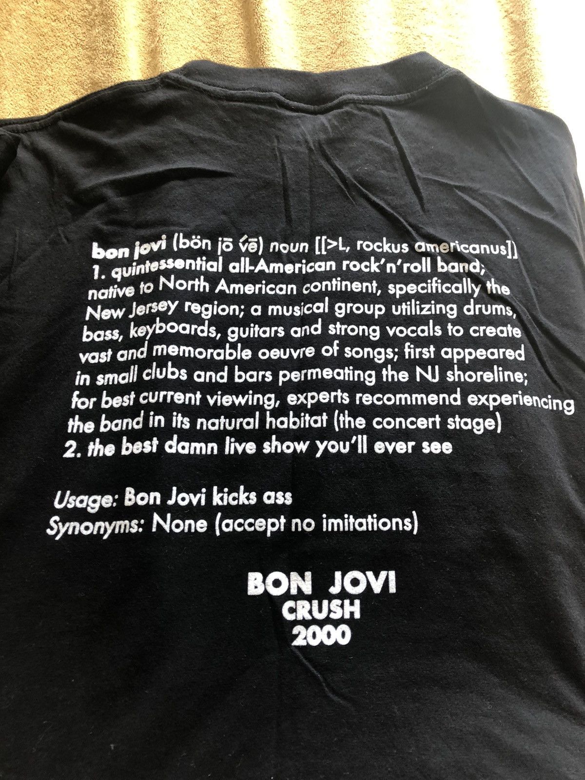 Band Tees VINTAGE 2000 BON JOVI CRUSH TOUR REDWOOD TEE SHIRT Size US L / EU 52-54 / 3 - 3 Thumbnail