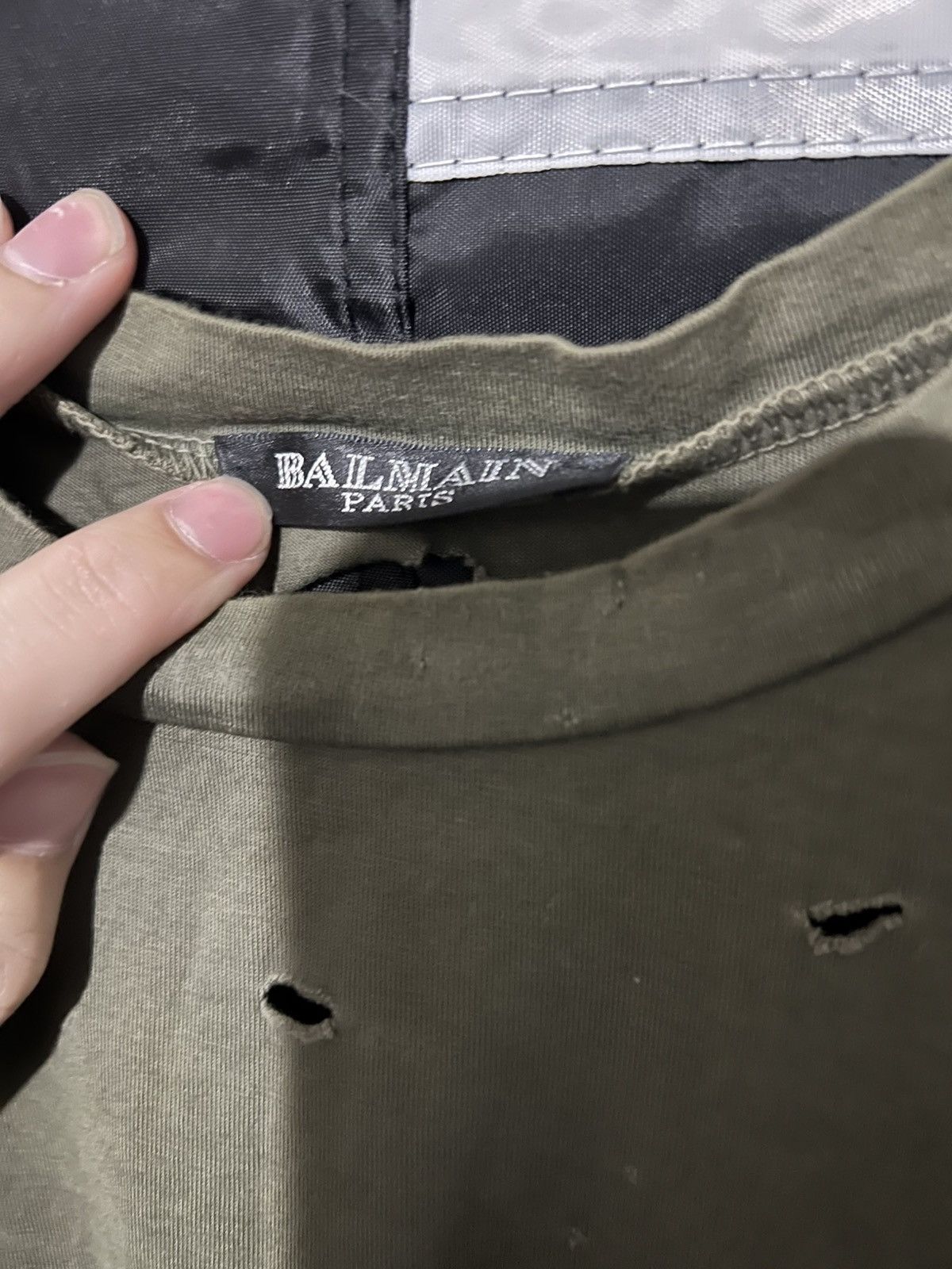 Balmain Balmain SS10 Destroyed Military Shirt Size US M / EU 48-50 / 2 - 3 Thumbnail