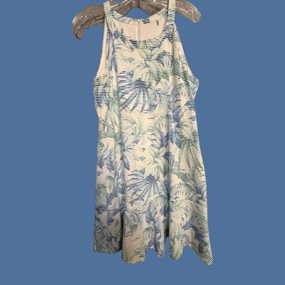 Tommy Bahama Tommy Bahama Dress Womens M Blue Green Palm Print IslandZone Golf Tennis Size M / US 6-8 / IT 42-44 - 1 Thumbnail