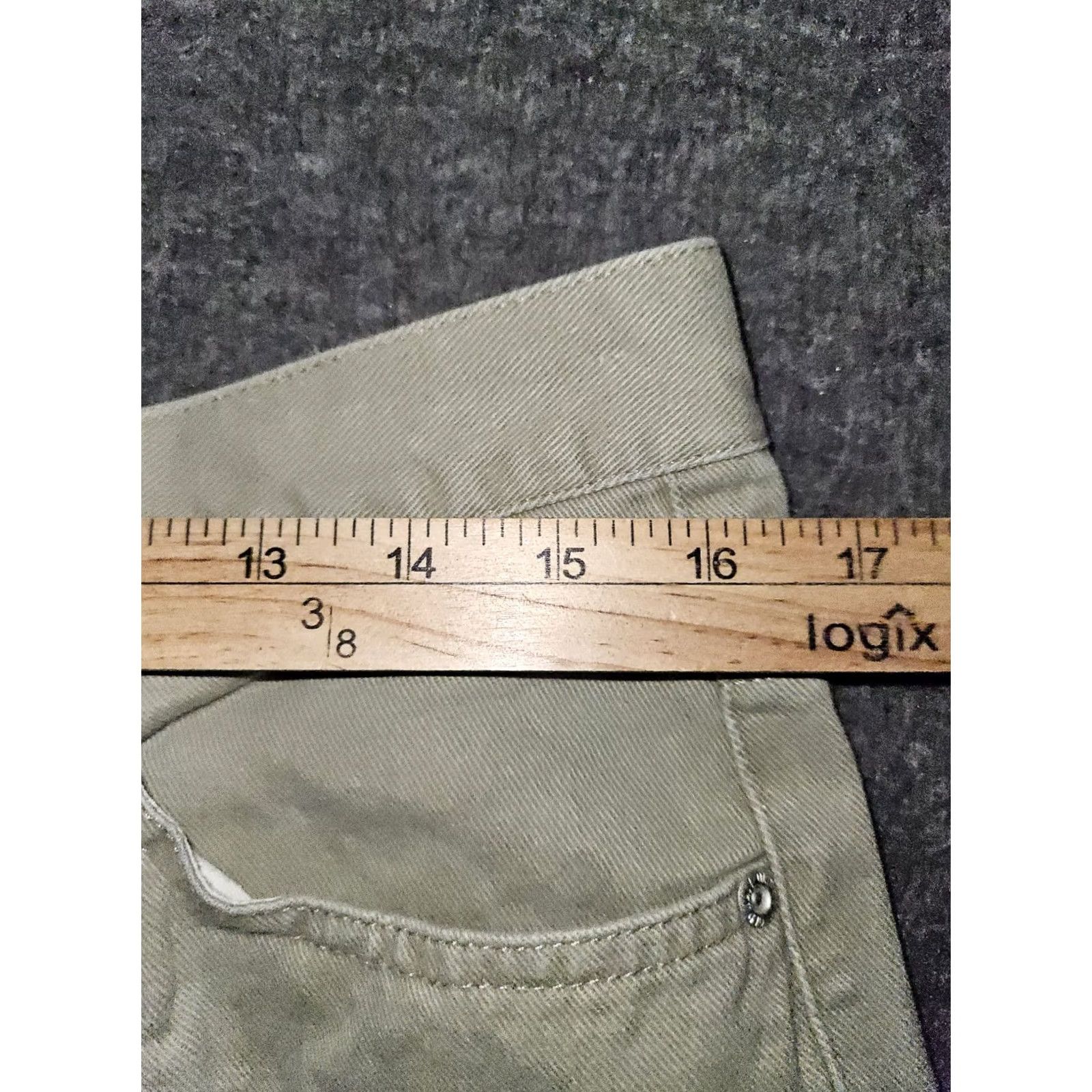 Old Navy Vintage Old Navy Straight Leg Jeans Womens 14 Lt Beige High Rise Casual Y2K Size 36" / US 14 / IT 50 - 3 Thumbnail