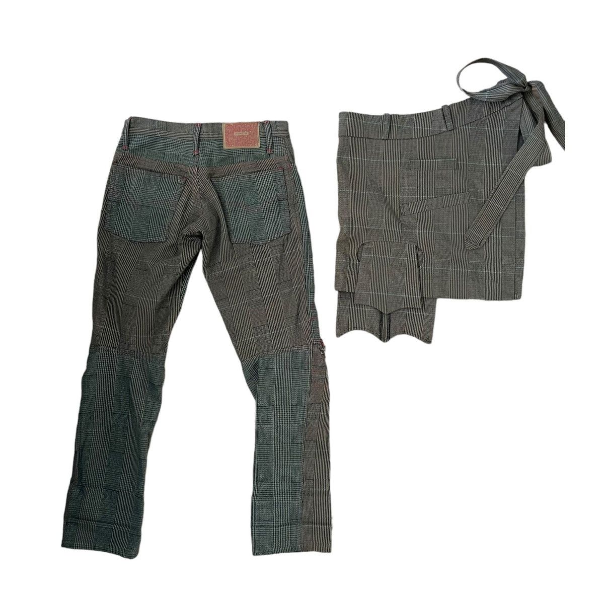 Christopher Nemeth Christopher nemeth plaid pants w apron Size US 27 - 6 Thumbnail