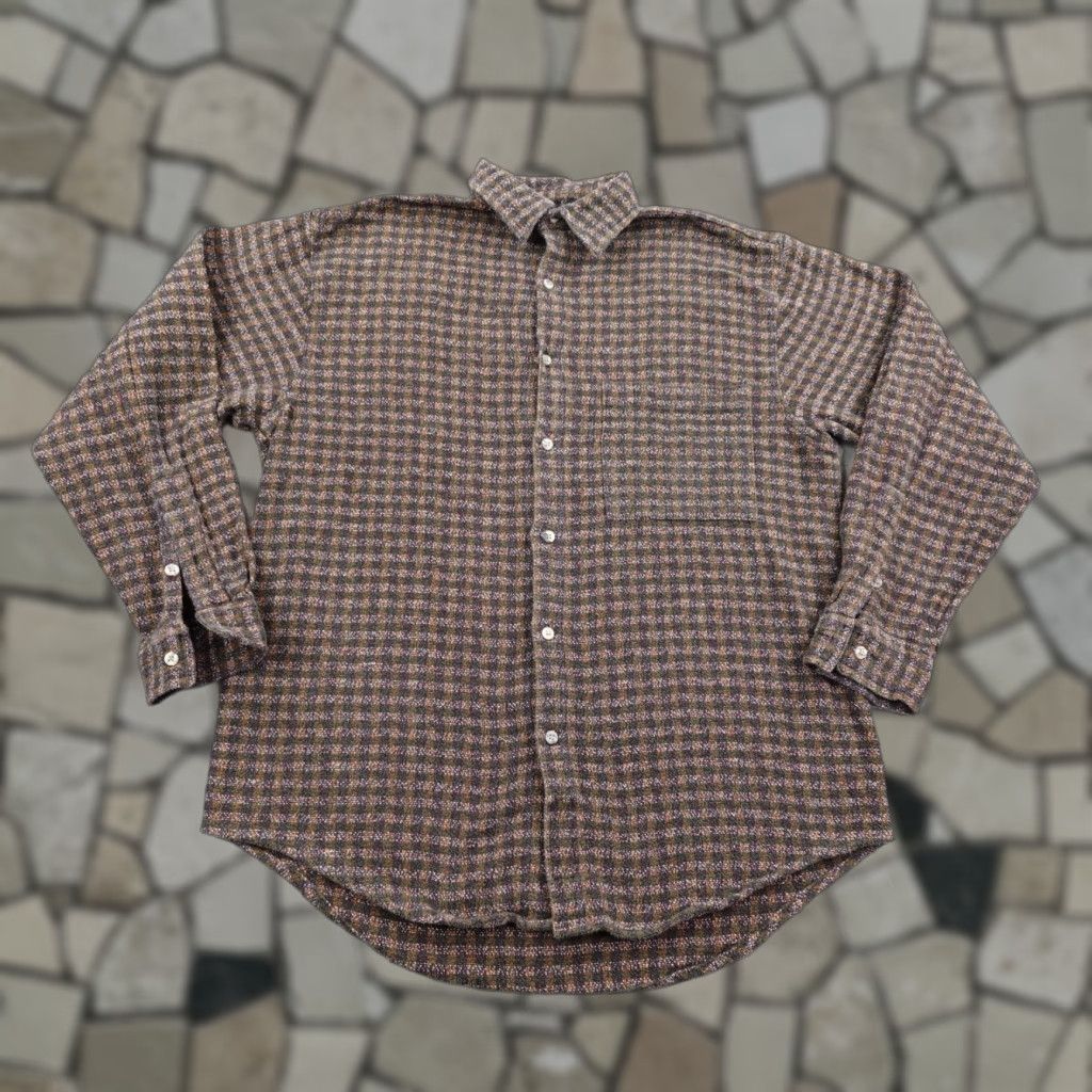 The Territory Ahead VINTAGE Territory Ahead Shirt Mens Medium Brown Check Blanket Flannel Button Up Outdoors Size US M / EU 48-50 / 2 - 1 Thumbnail