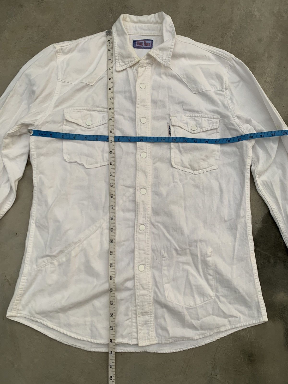 45rpm × Blue Blue Japan × RRL Ralph Lauren Blue Blue Japan White Shirt Size US L / EU 52-54 / 3 - 8 Thumbnail
