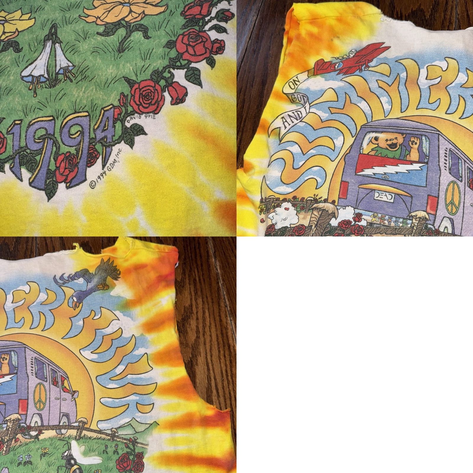 Liquid Blue VINTAGE Liquid Blue Grateful Dead Shirt Mens Tie Dye 1994 Summer Tour Large Cut Tank 27" Long 20.25" Wide Size US L / EU 52-54 / 3 - 8 Thumbnail