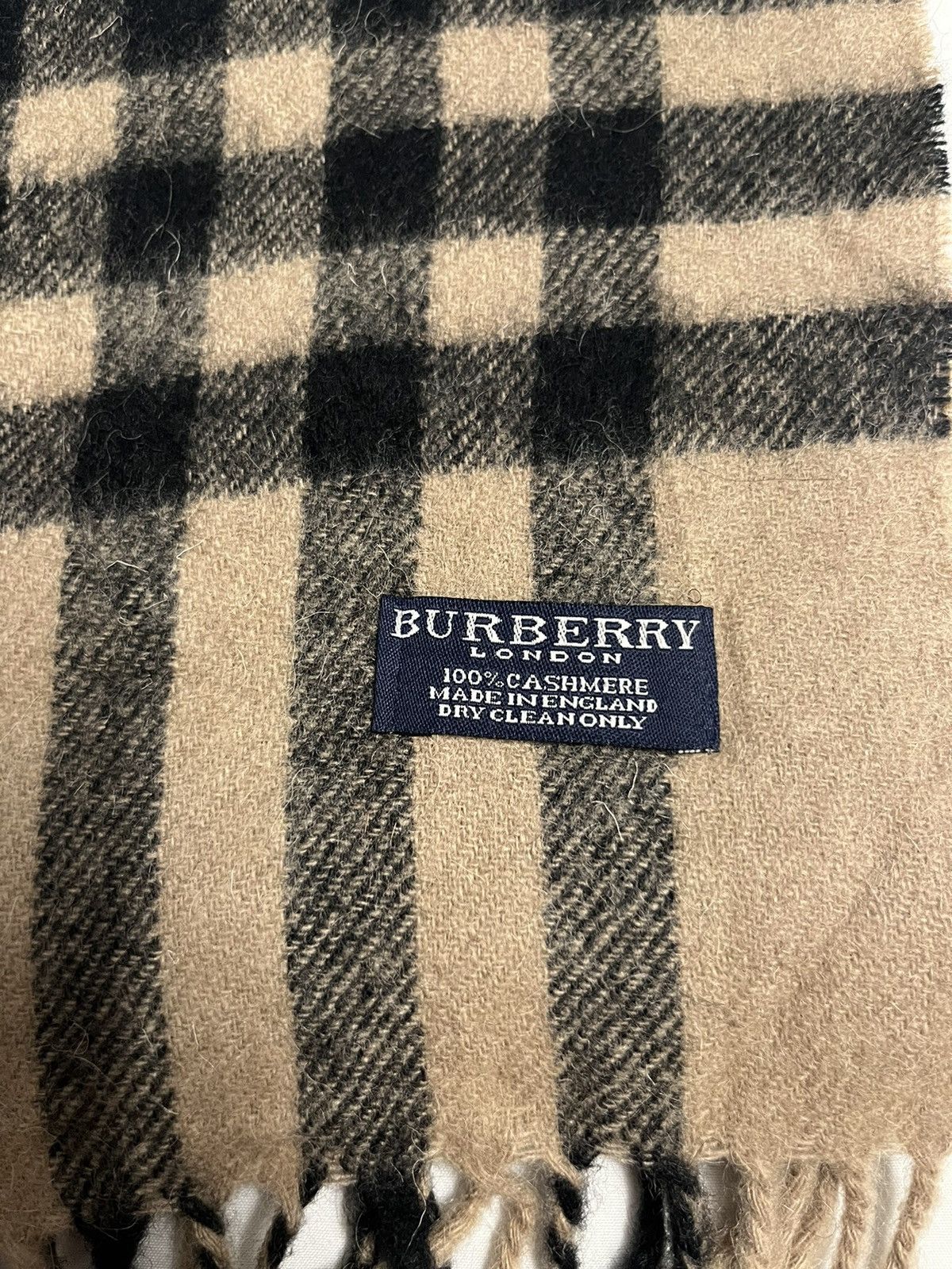 Burberry × Vintage Burberry Nova Scarf Light Brown Size ONE SIZE - 2 Thumbnail