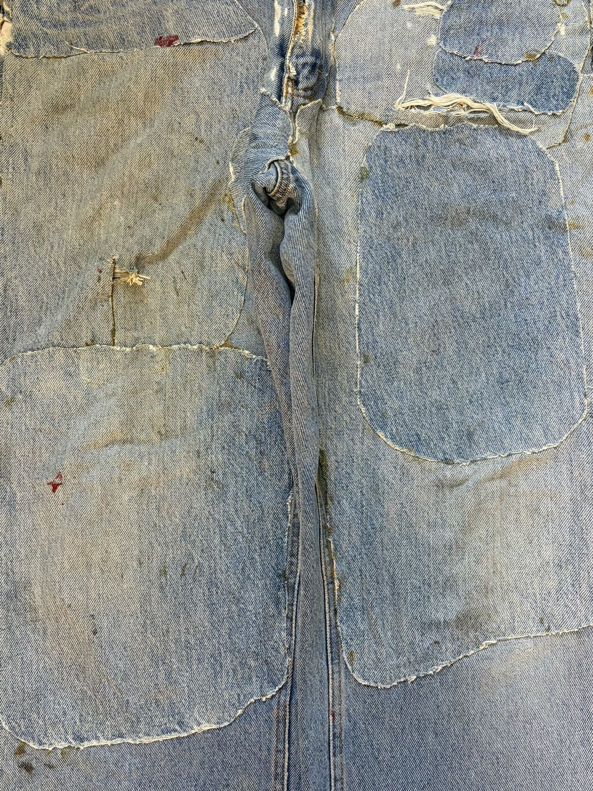 Marithe + Francois Girbaud Vintage Scandia Woods Patch Distress Baggy Jeans Size US 34 / EU 50 - 3 Thumbnail