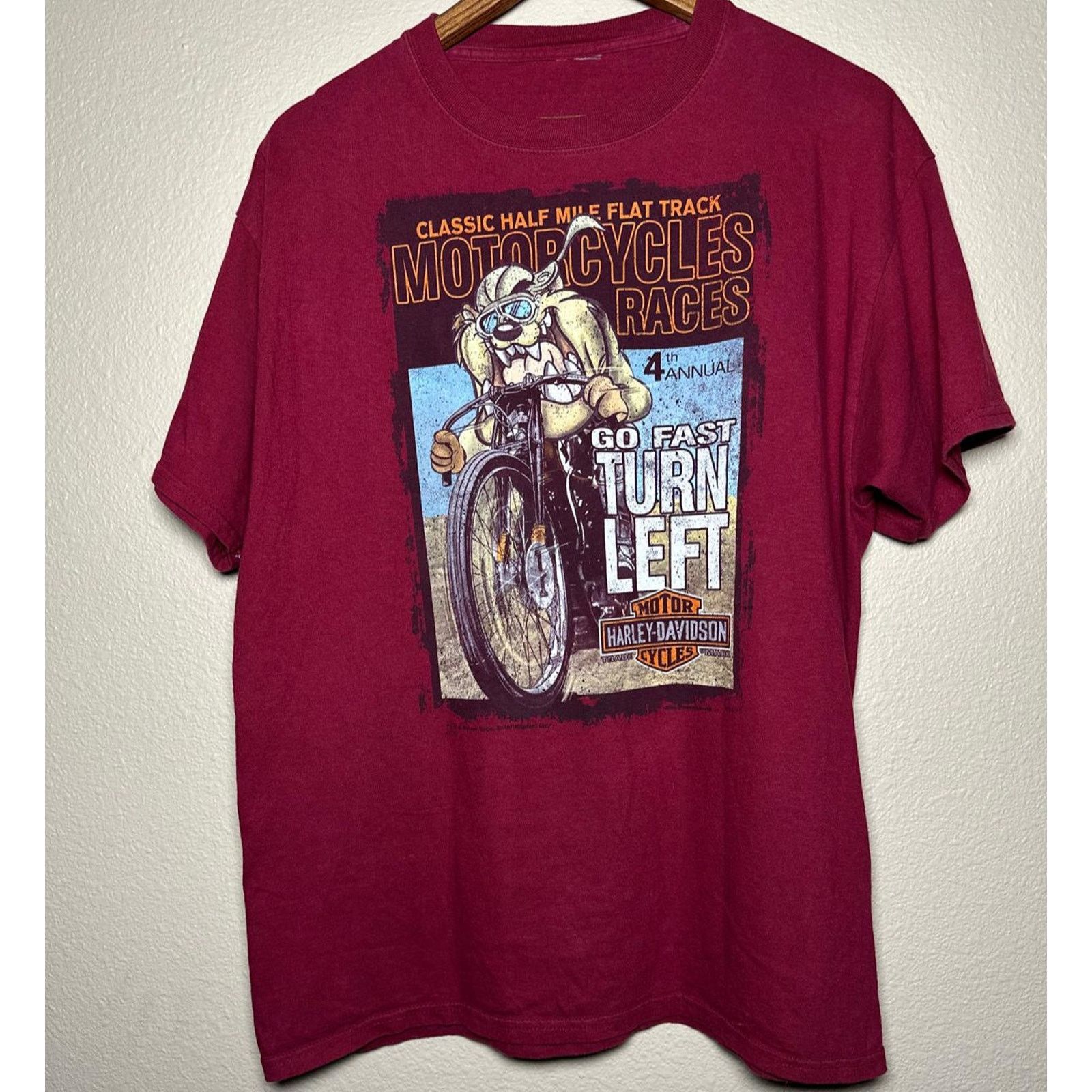 Harley Davidson 🏍️ Vintage Harley-Davidson x Looney Tunes Tee – Size L Size US L / EU 52-54 / 3 - 1 Thumbnail