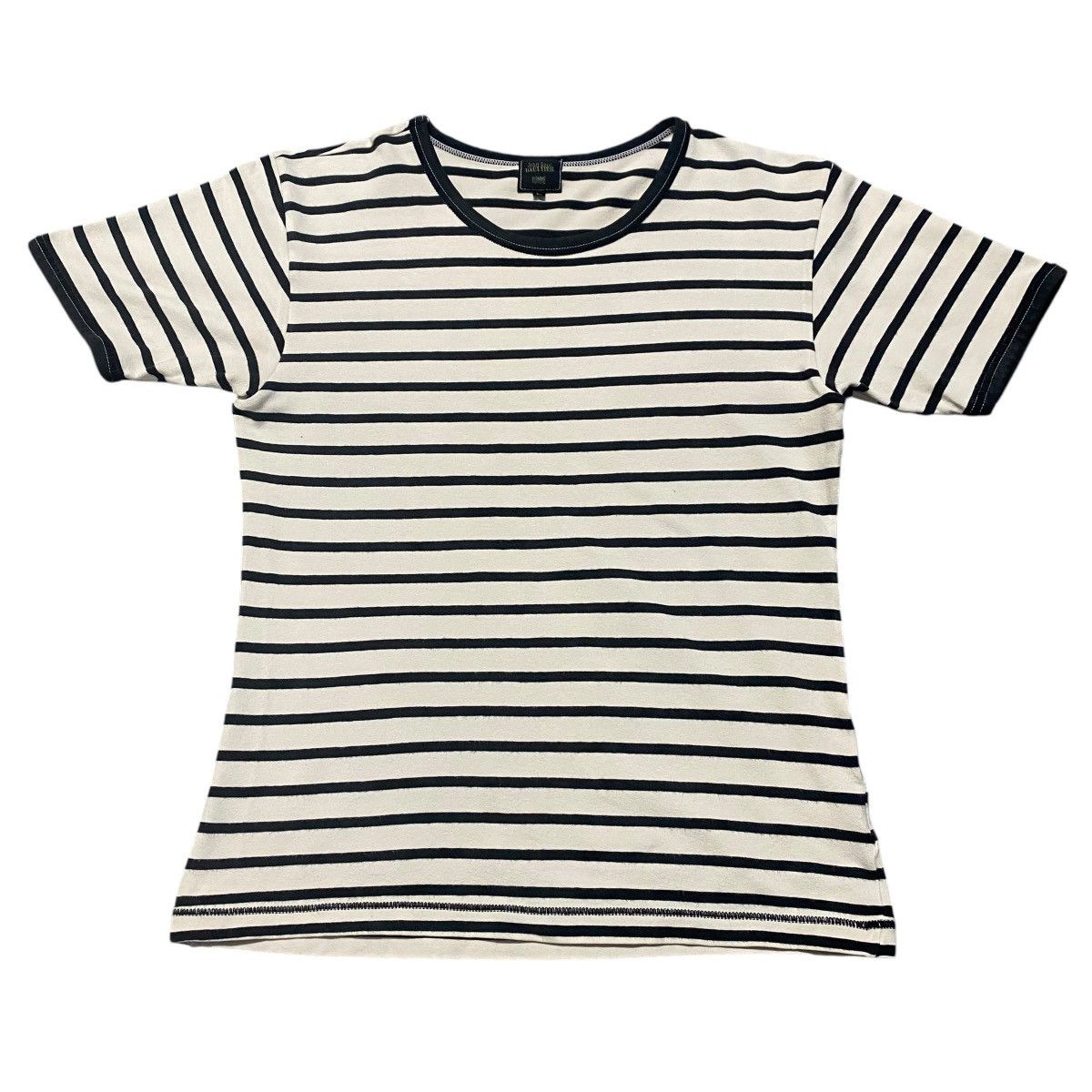 Jean Paul Gaultier Vintage Jean Paul Gaultier Homme Stripe Body Shirt Size US L / EU 52-54 / 3 - 2 Thumbnail