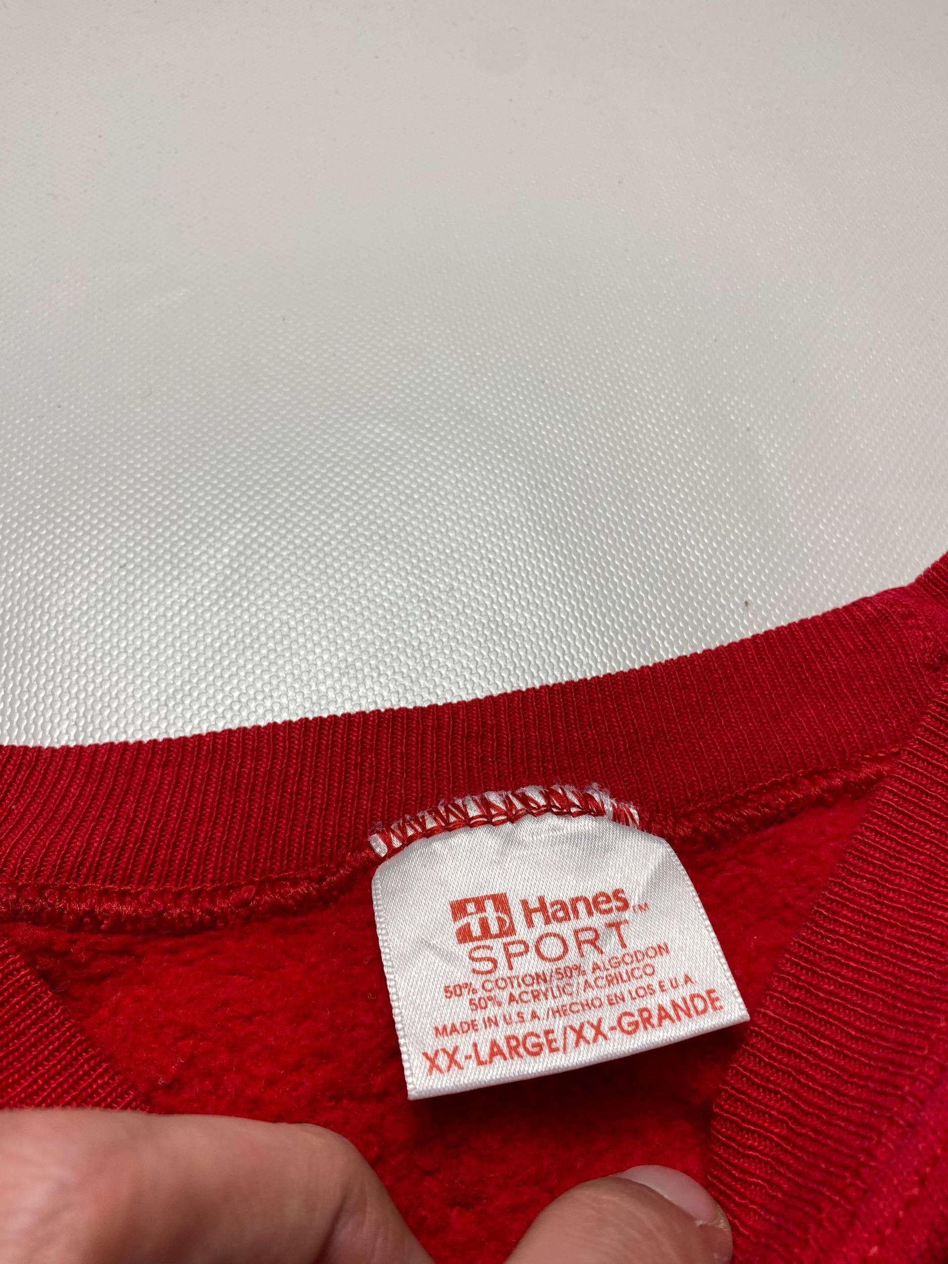Hanes Vintage 90s Funny Parody Fishing Sweatshirt Crew Neck USA Size US XXL / EU 58 / 5 - 3 Thumbnail