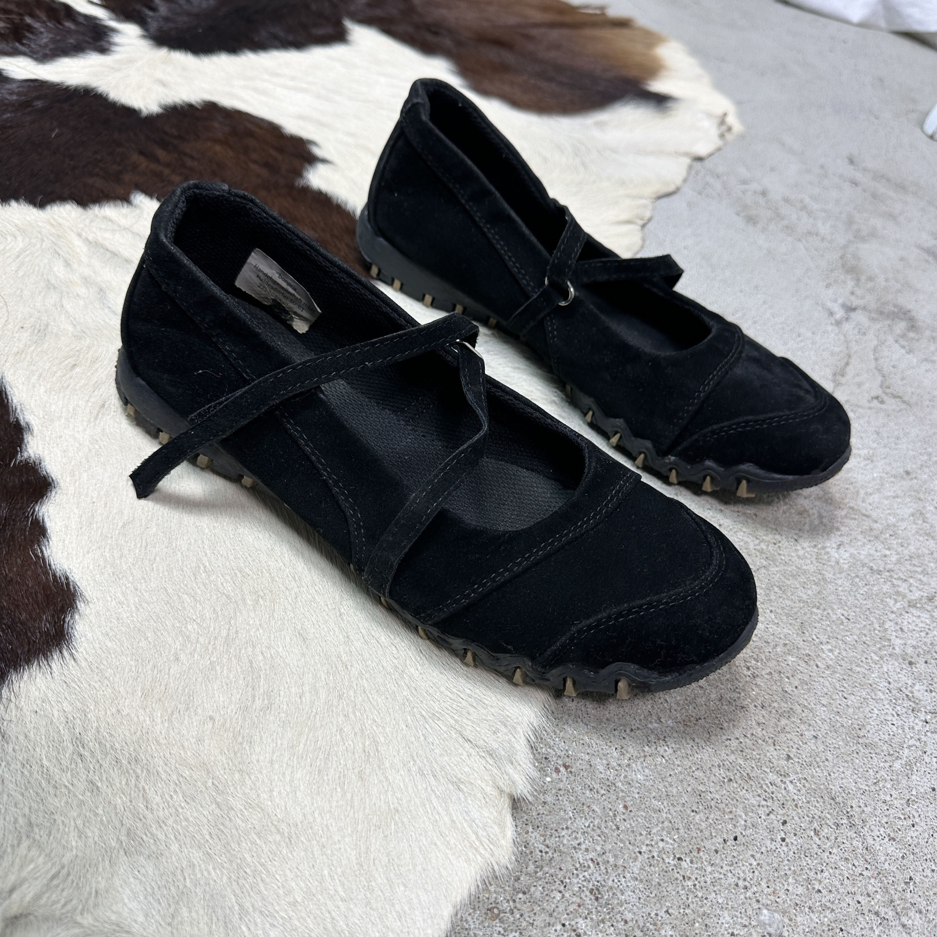 Vintage Vintage Avant Garde Asymmetrical Velcro Straps Mary Jane Y2K Size US 9 / IT 39 - 2 Thumbnail