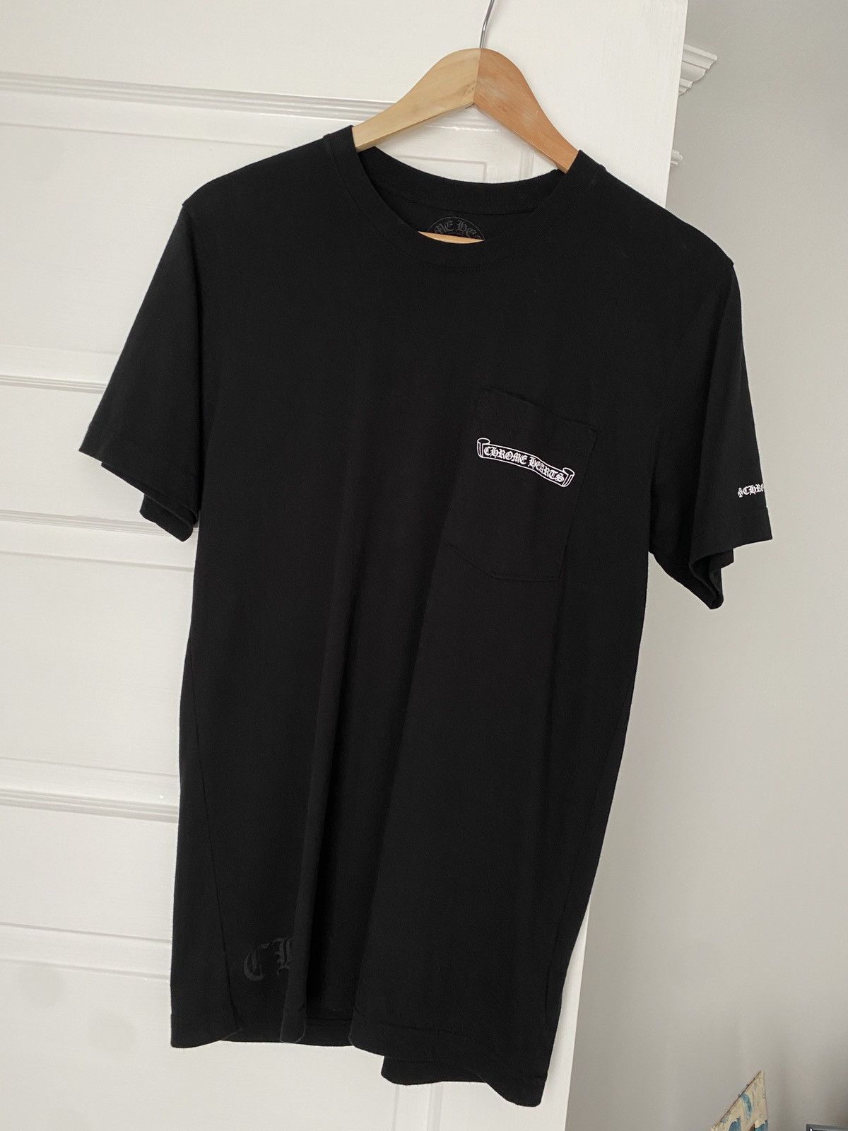image of Chrome Hearts Pocket Tee Size M (Purchased In South Korea) in Black, Men's