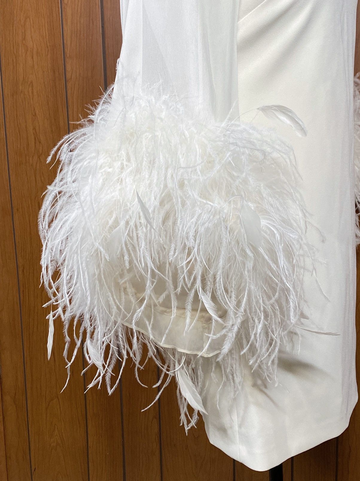 Alice + Olivia Alice + Olivia Izola Feather-Trim Minidress size 2 Size XS / US 0-2 / IT 36-38 - 10 Thumbnail