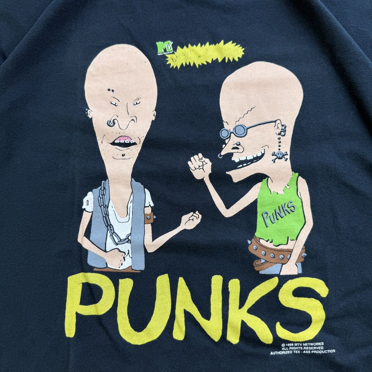 Mtv MTV Beavis and Butthead 1998 vintage t-shirt rare XXL Size US XXL / EU 58 / 5 - 6 Thumbnail