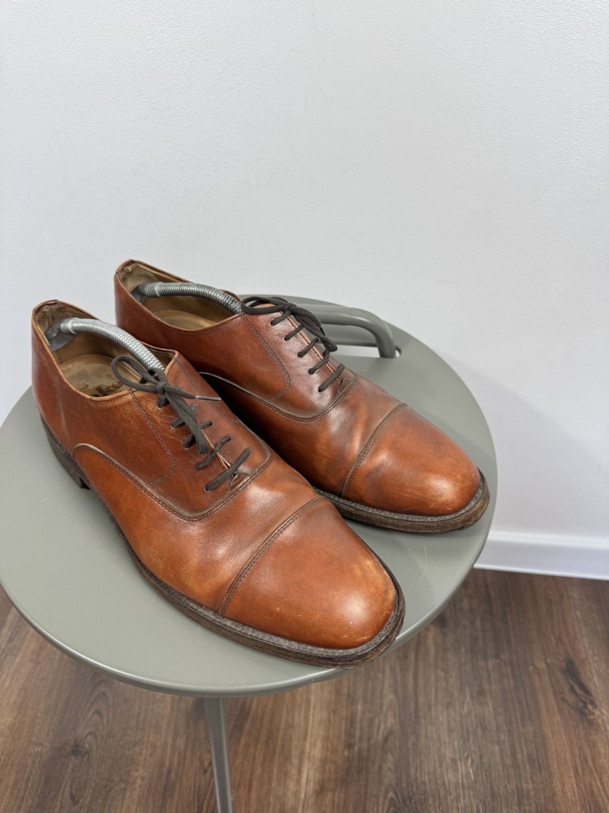 Loake Vintage Loake Brown Leather Oxford Shoes UK Cap Toe US 12 Size US 12 / EU 45 - 3 Thumbnail