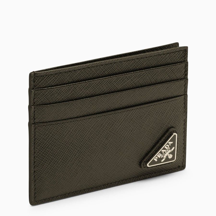 image of Prada O1D2Blof01223 Card Holder Brown, Men's
