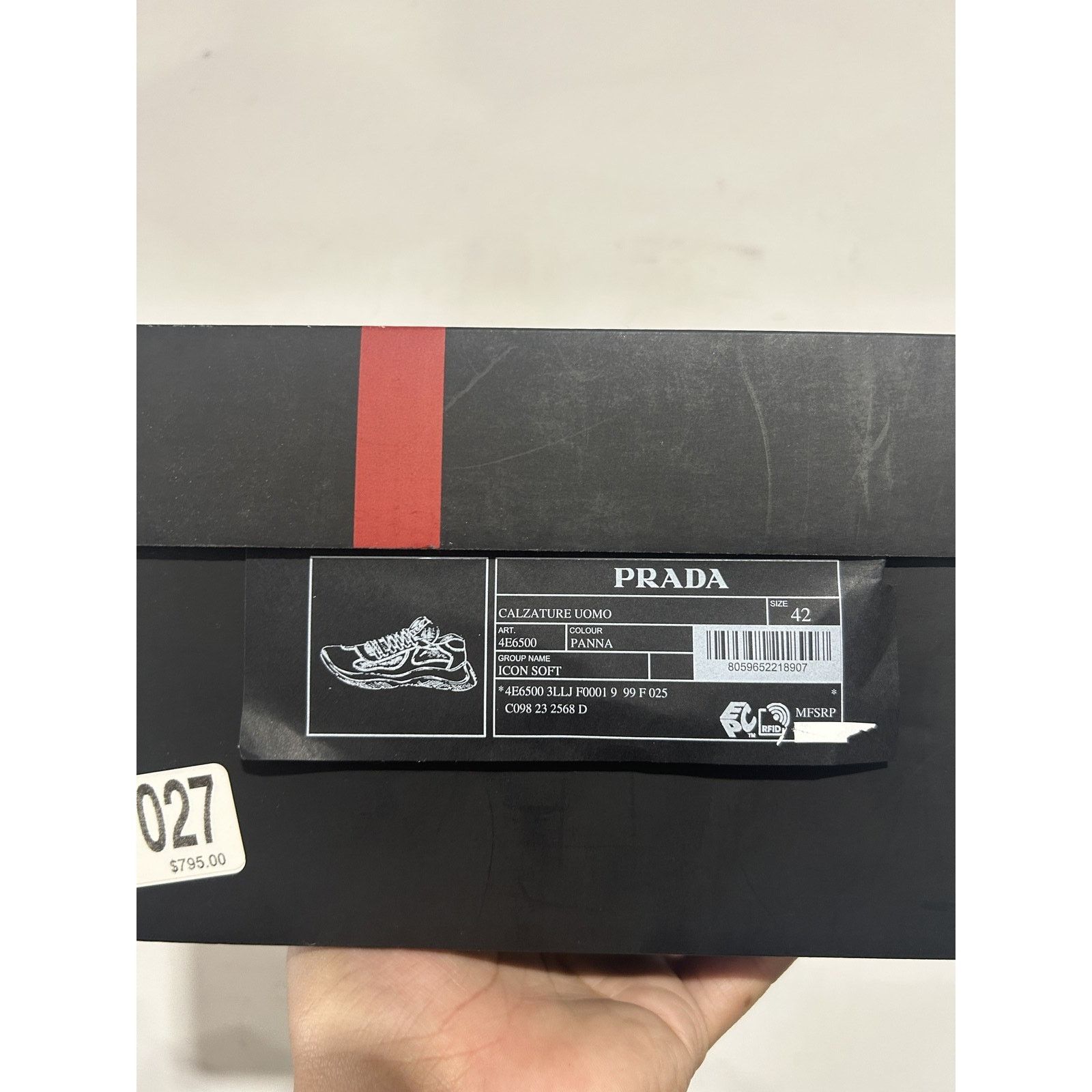 Prada PRADA AMERICA RUBBER CUP SIZE 42 (9 US) PREOWNED Size US 9 / EU 42 - 6 Thumbnail