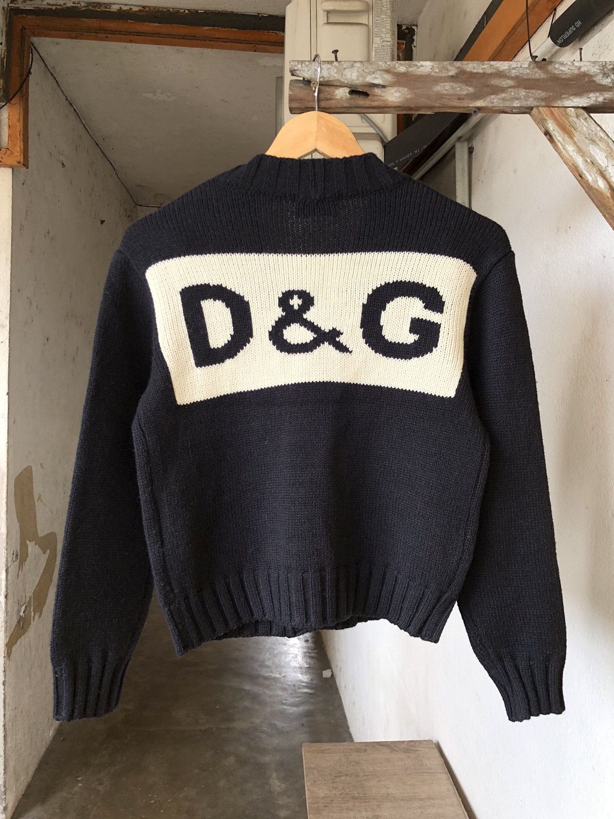 Dolce & Gabbana Vintage 90s Dolce & Gabbana Big Logo Crop Knitwear Size S / US 4 / IT 40 - 1 Thumbnail