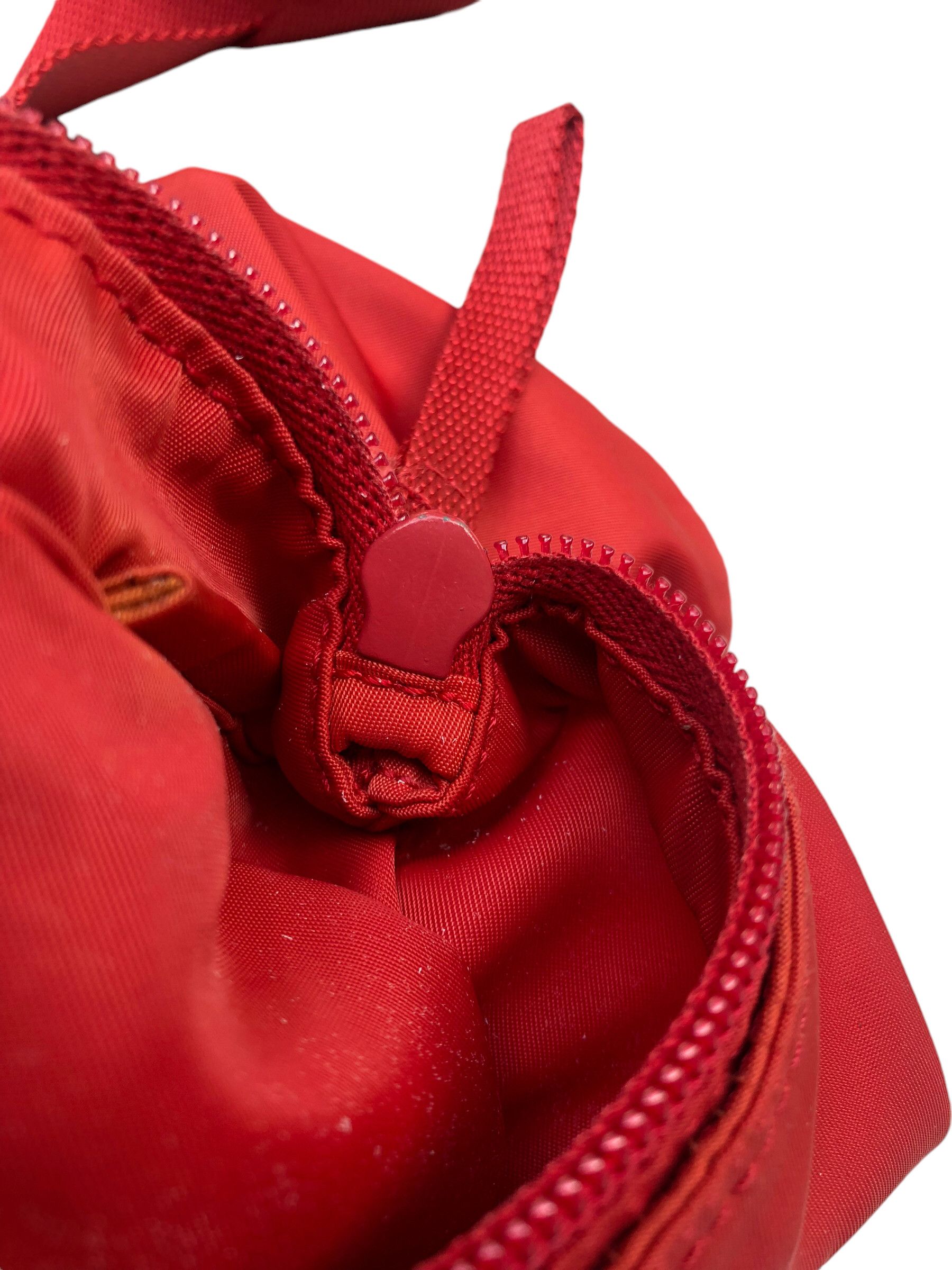 Prada 🔥Authentic PRADA Vintage Red Tessuto Crossbody Bag Size ONE SIZE - 10 Thumbnail