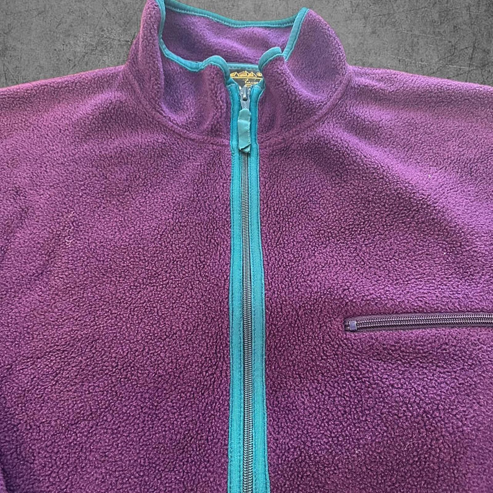 Eddie Bauer Vintage 90s Eddie Bauer Purple 1/2 Zip Fleece Size US M / EU 48-50 / 2 - 3 Thumbnail