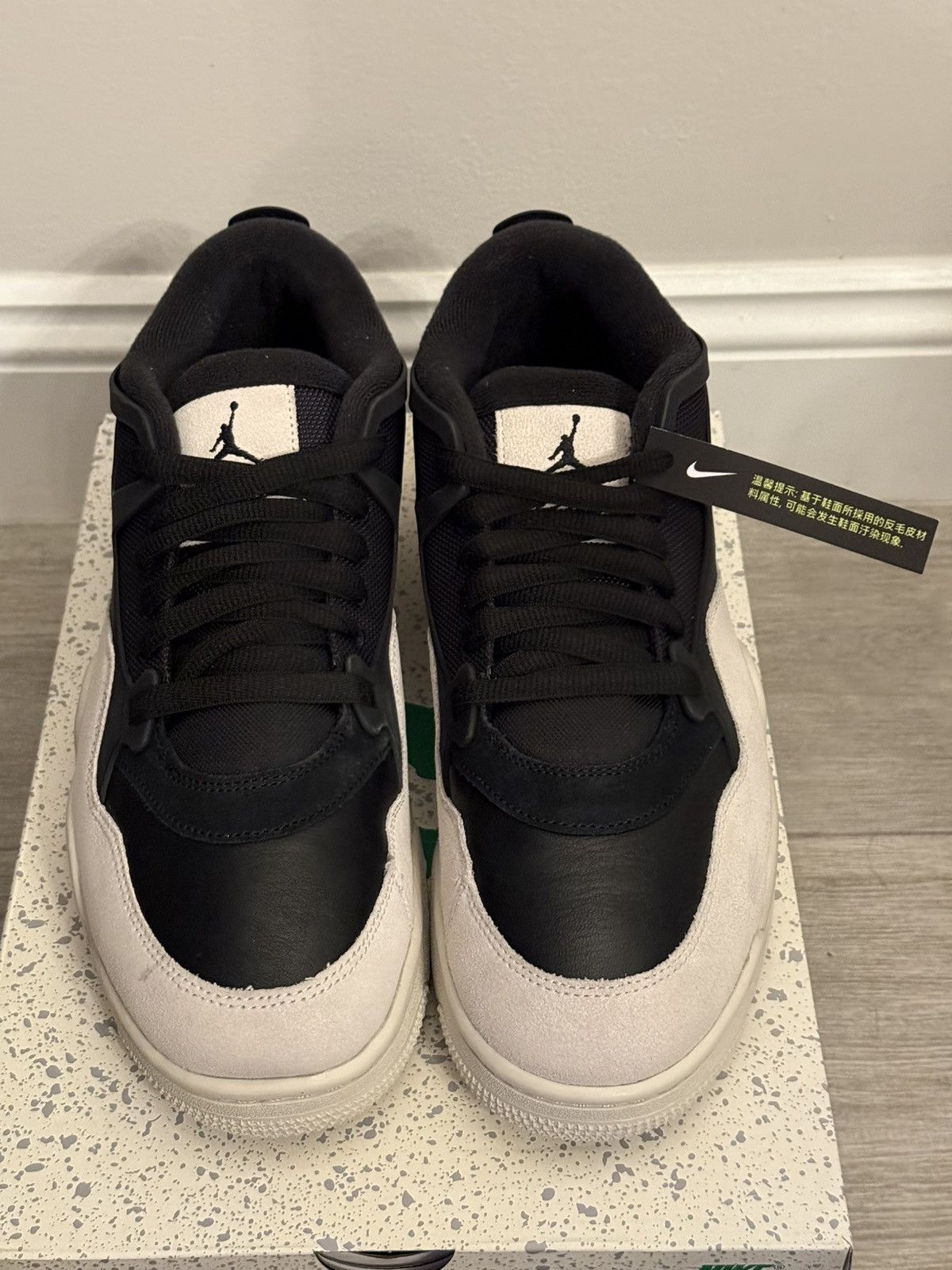 Jordan Brand Air Jordan 4 RM FQ7939-001 Black Light Bone Dark Grey Sz 12 Size US 12 / EU 45 - 5 Thumbnail