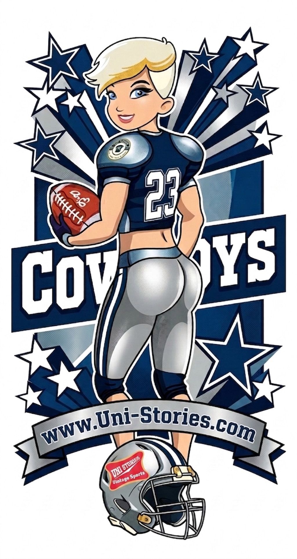 NFL Dallas Cowboys Vintage Logo T-Shirt Gray Men Szie M Size US M / EU 48-50 / 2 - 5 Thumbnail