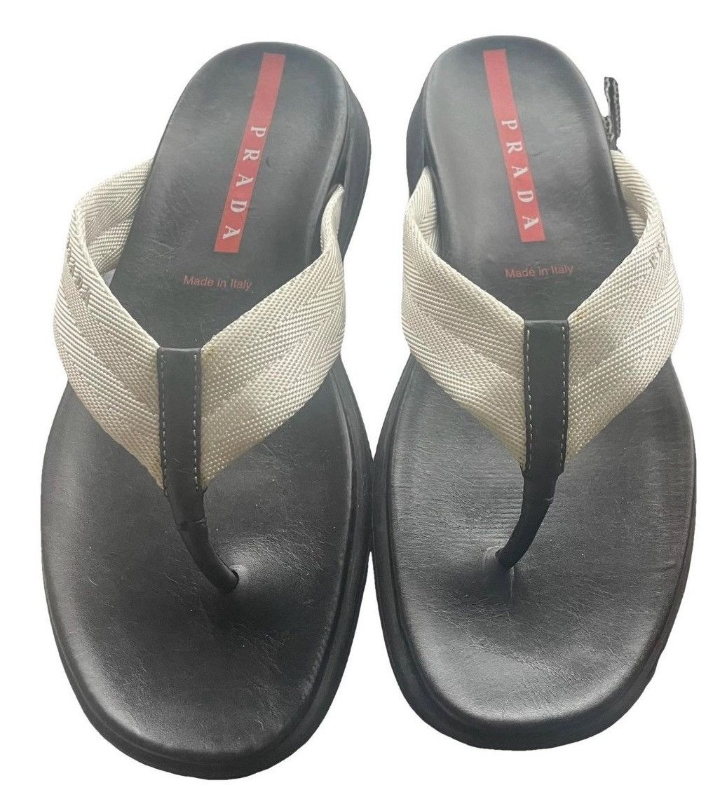 Prada Prada Women’s Flip Flops 37.5 New Red Line Y2K Size US 7.5 / IT 37.5 - 6 Thumbnail