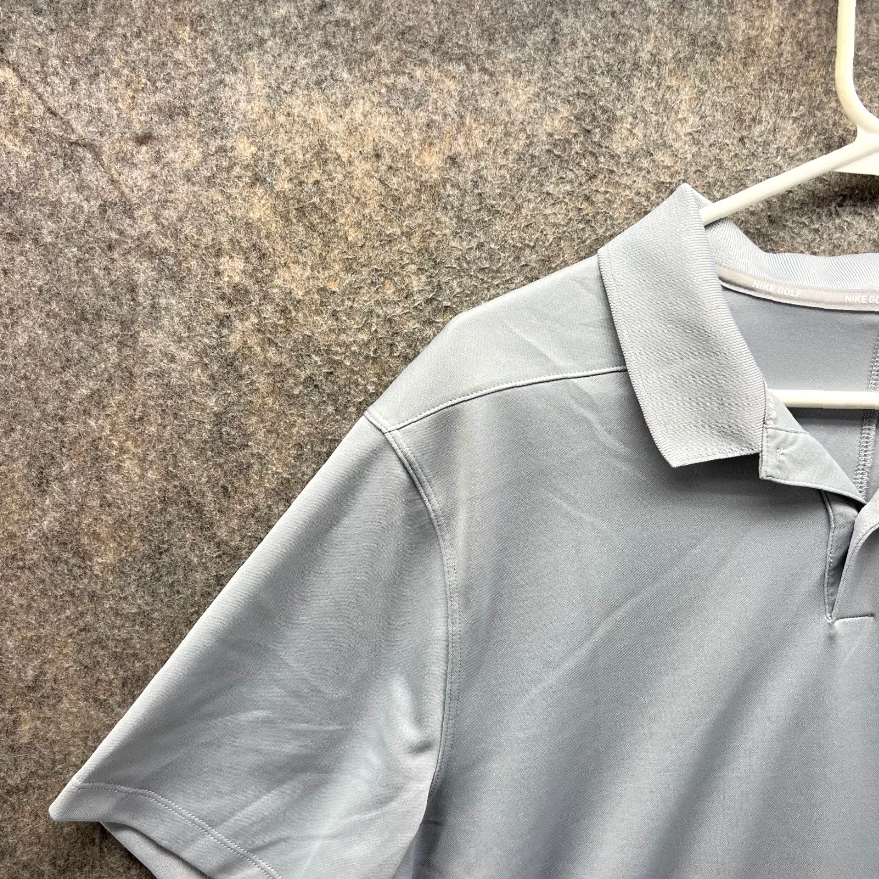 Nike VINTAGE Nike Polo Shirt Men Medium Blue Dry Victory Golf Golfer Dri Fit Omega Trophie Polo Shirt Mens Medium Blue Nike Dri-FIT Golf Vintage Size US M / EU 48-50 / 2 - 5 Thumbnail