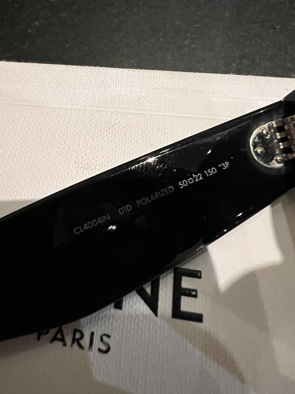 Celine Celine acetate black gold square sunglasses Size ONE SIZE - 6 Thumbnail