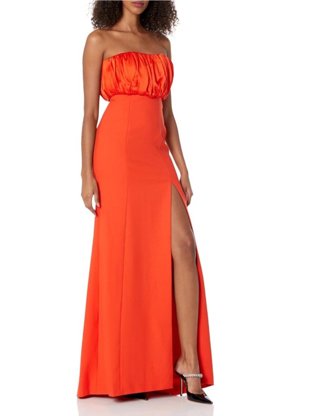 Cinq a Sept NWT New $695 Cinq à Sept Laurence Slit Gown Dress In Cherry Size M / US 6-8 / IT 42-44 - 2 Thumbnail