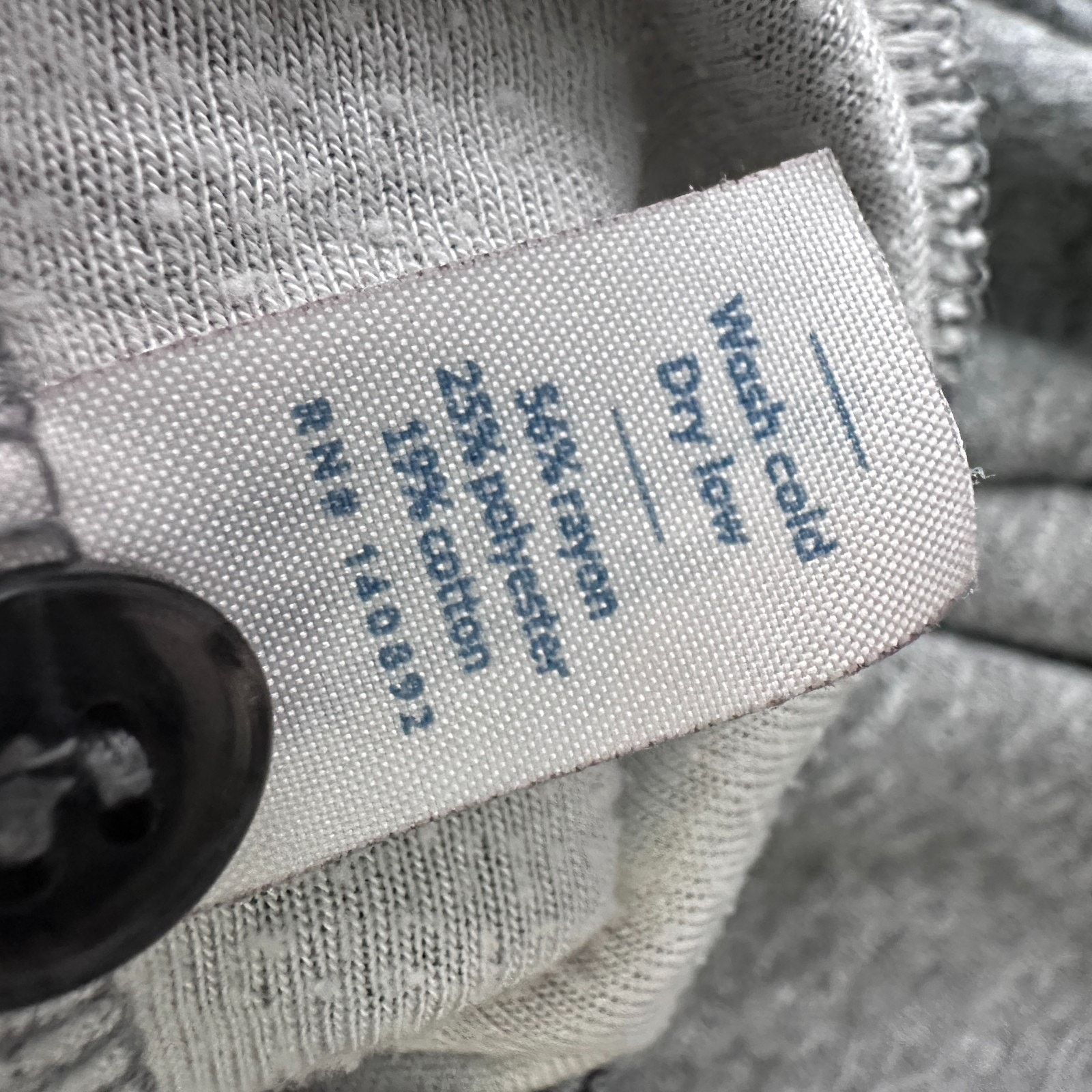 Marine Layer Marine Layer Henley Shirt Men's Marge M/L Gray Long Sleeve Size US L / EU 52-54 / 3 - 7 Thumbnail