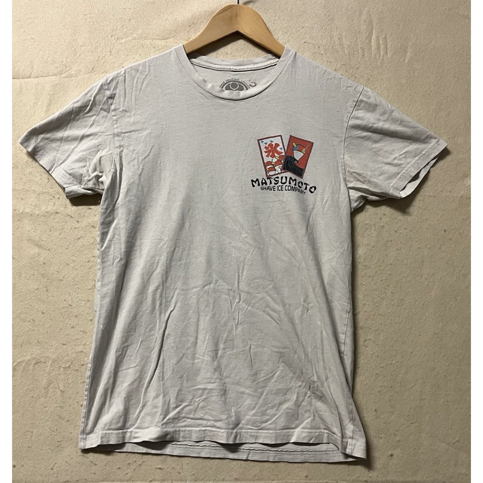 Vintage Matsumoto Shave Ice T Shirt Beig e Small Distressed 2 Sided Crew Neck Men Short Sleeve Vintage No Size US S / EU 44-46 / 1 - 2 Thumbnail