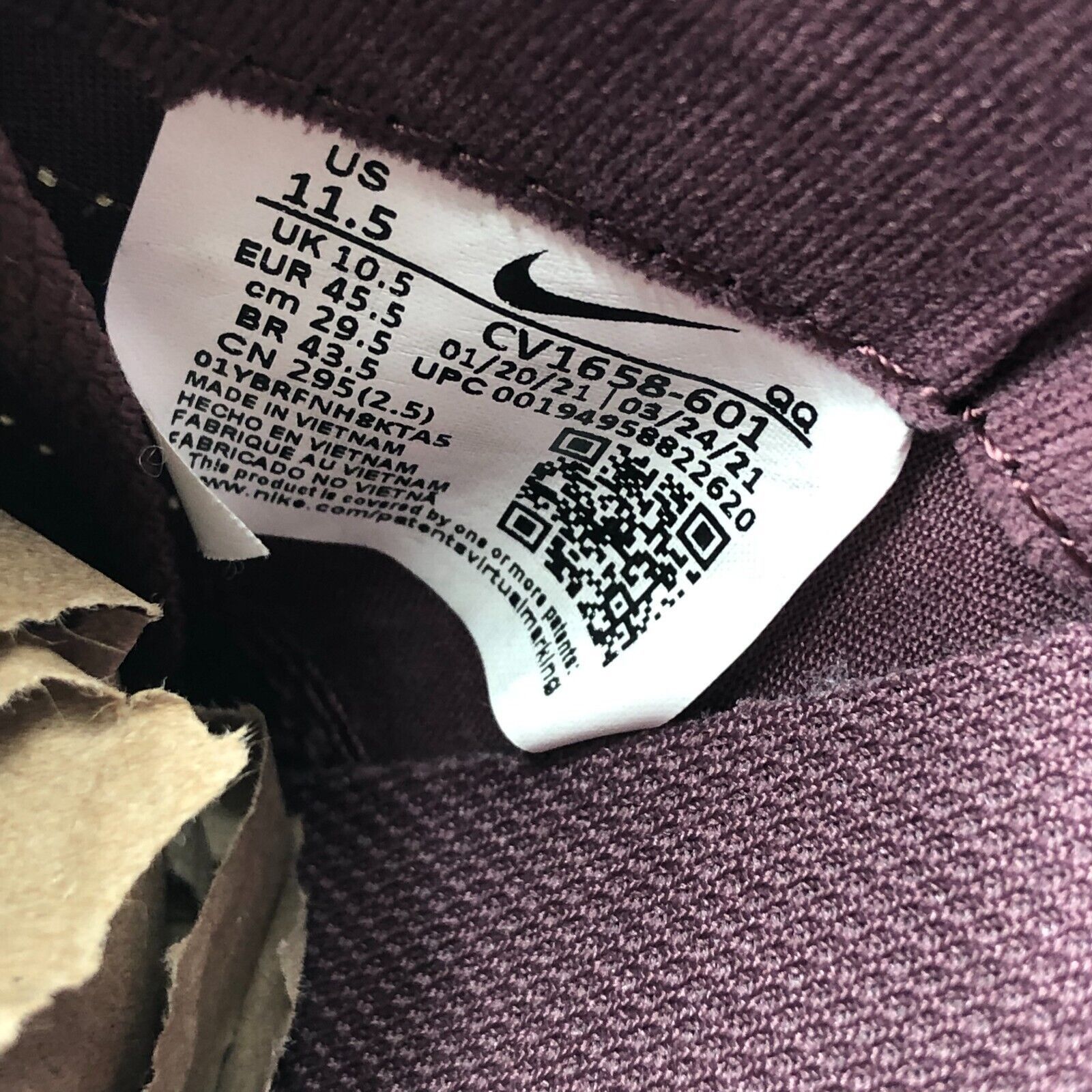 Nike Nike SB Blazer Men's Size 11.5 Maroon/Wine Canvas Sneakers Size US 11.5 / EU 44-45 - 9 Thumbnail
